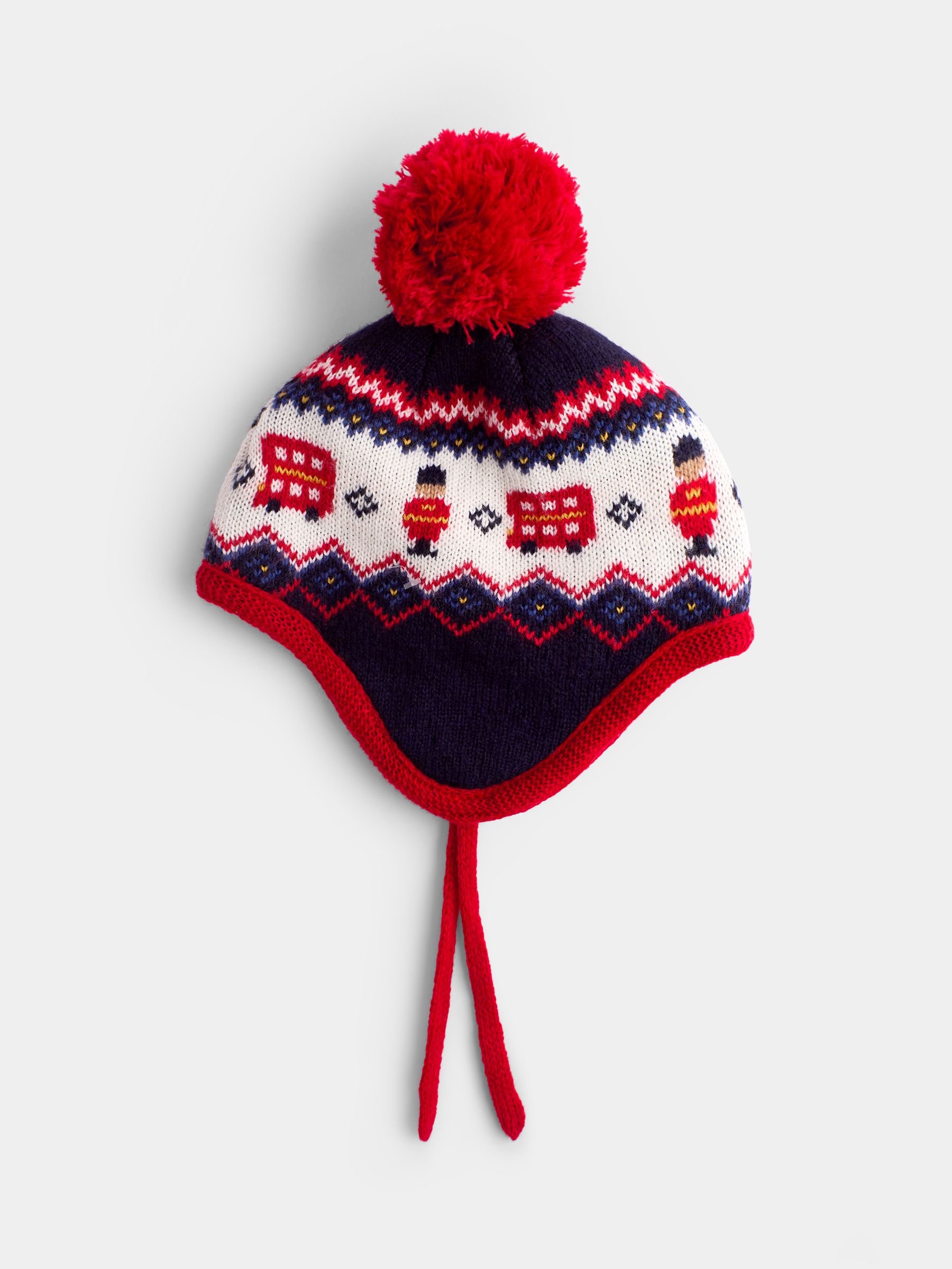 Navy London Knitted Hat and Mitten Set - Image 2 of 7