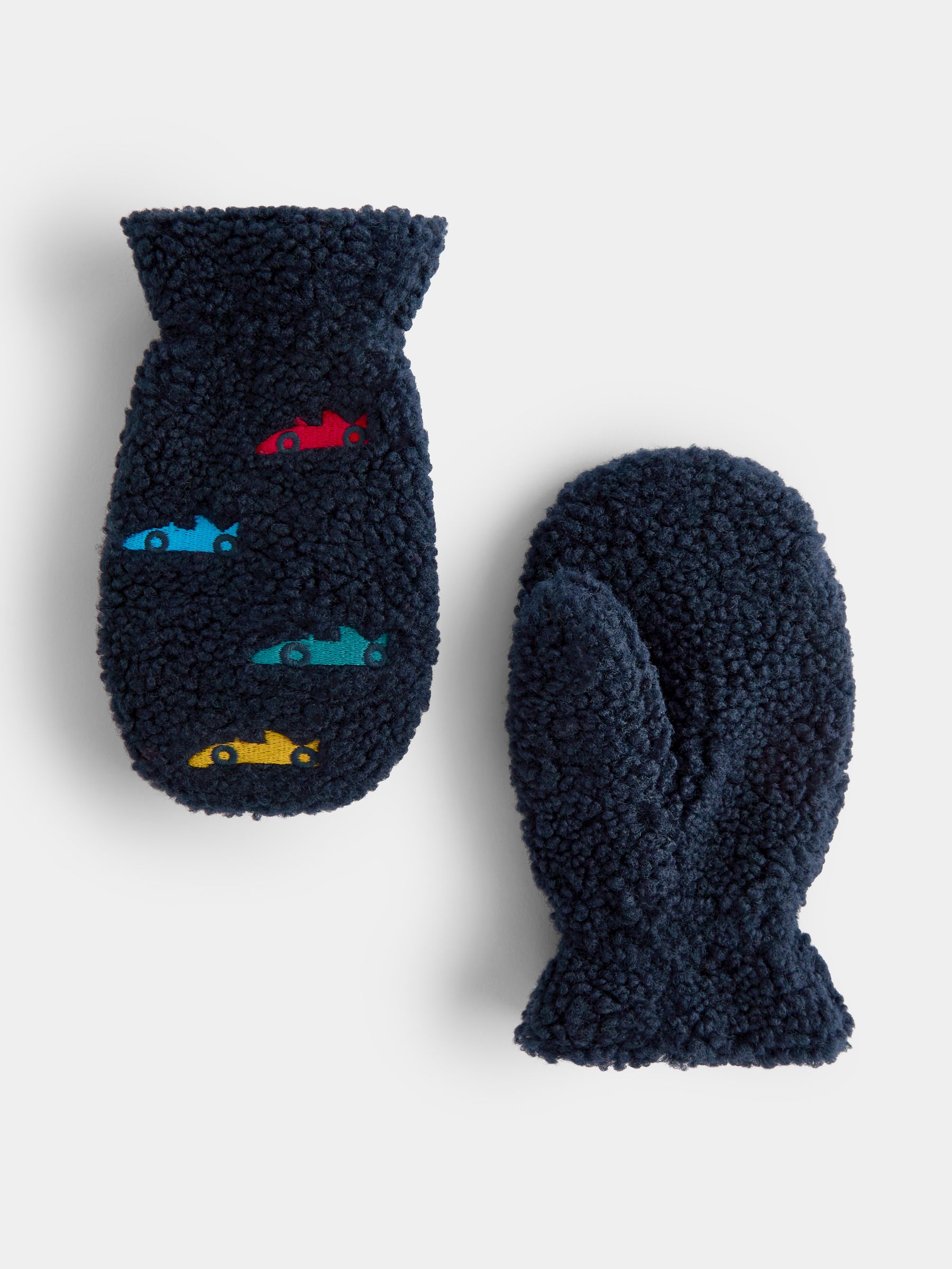 Navy Race Car Borg Mittens - Image 3 of 4