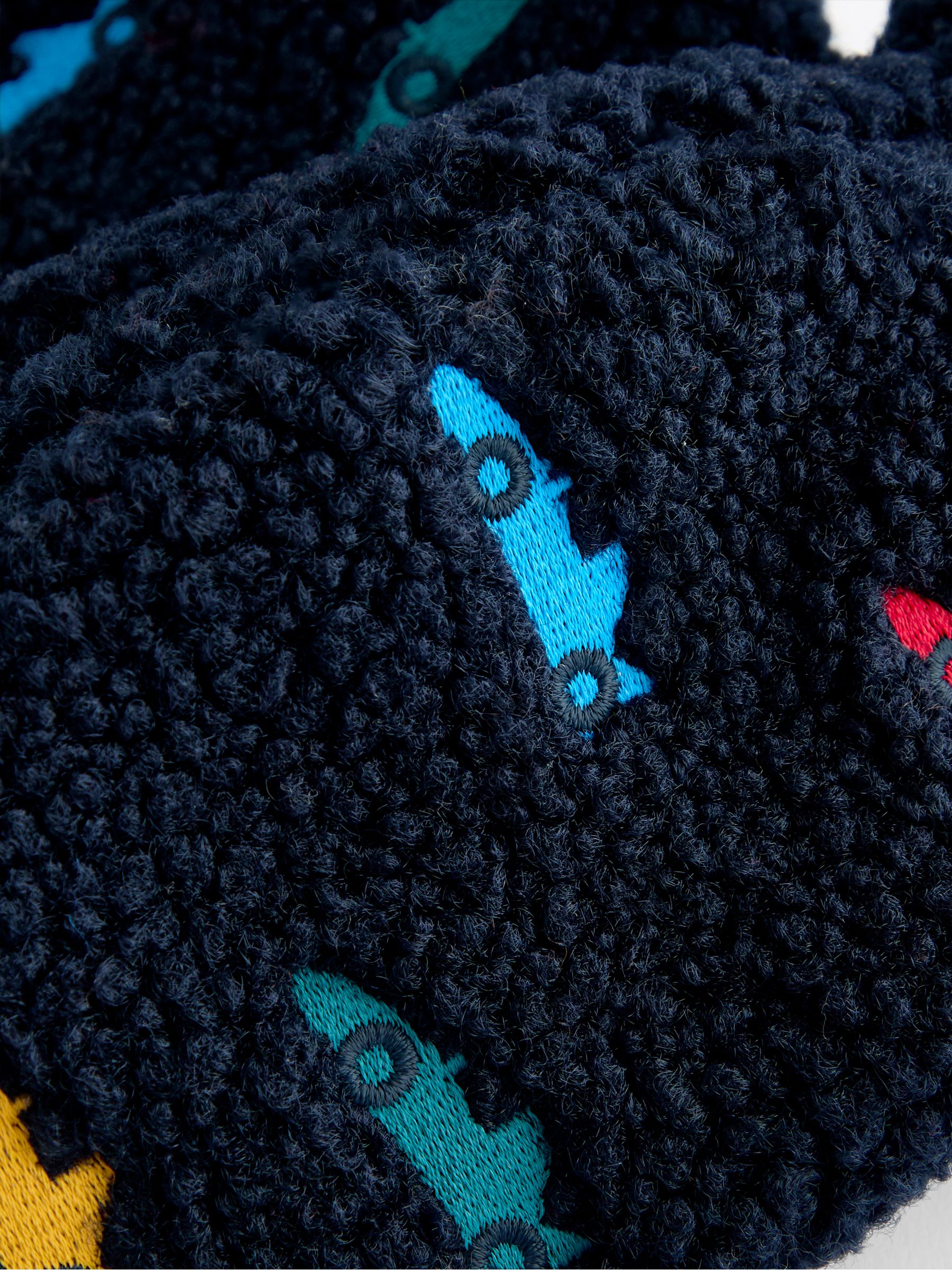 Navy Race Car Borg Mittens - Image 4 of 4