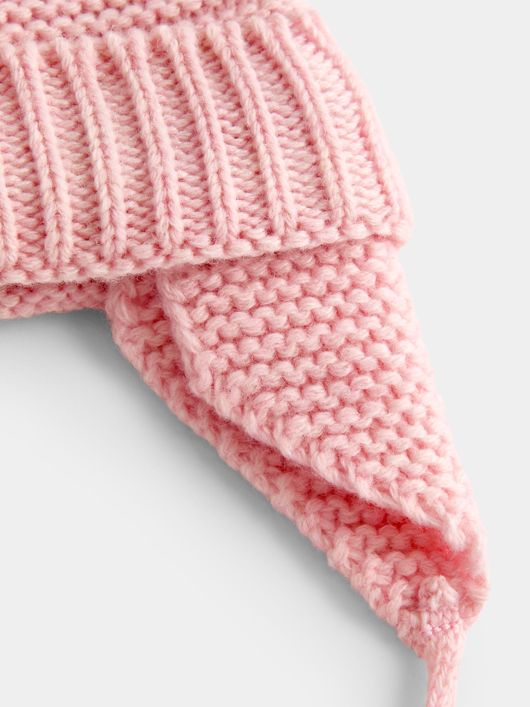Pink Pom Pom Knitted Hat - Image 3 of 4