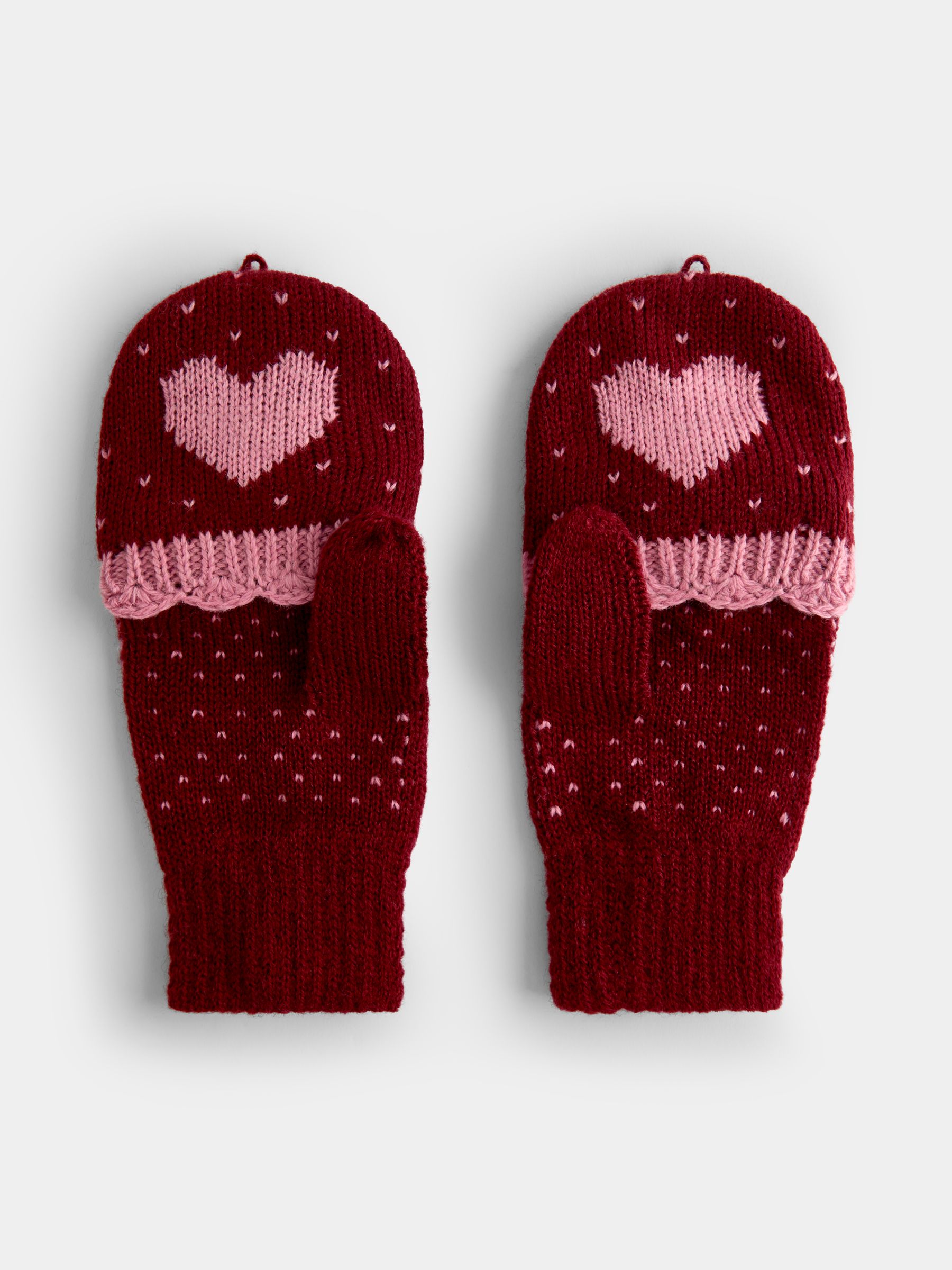 Berry Heart Convertible Mittens - Image 2 of 5