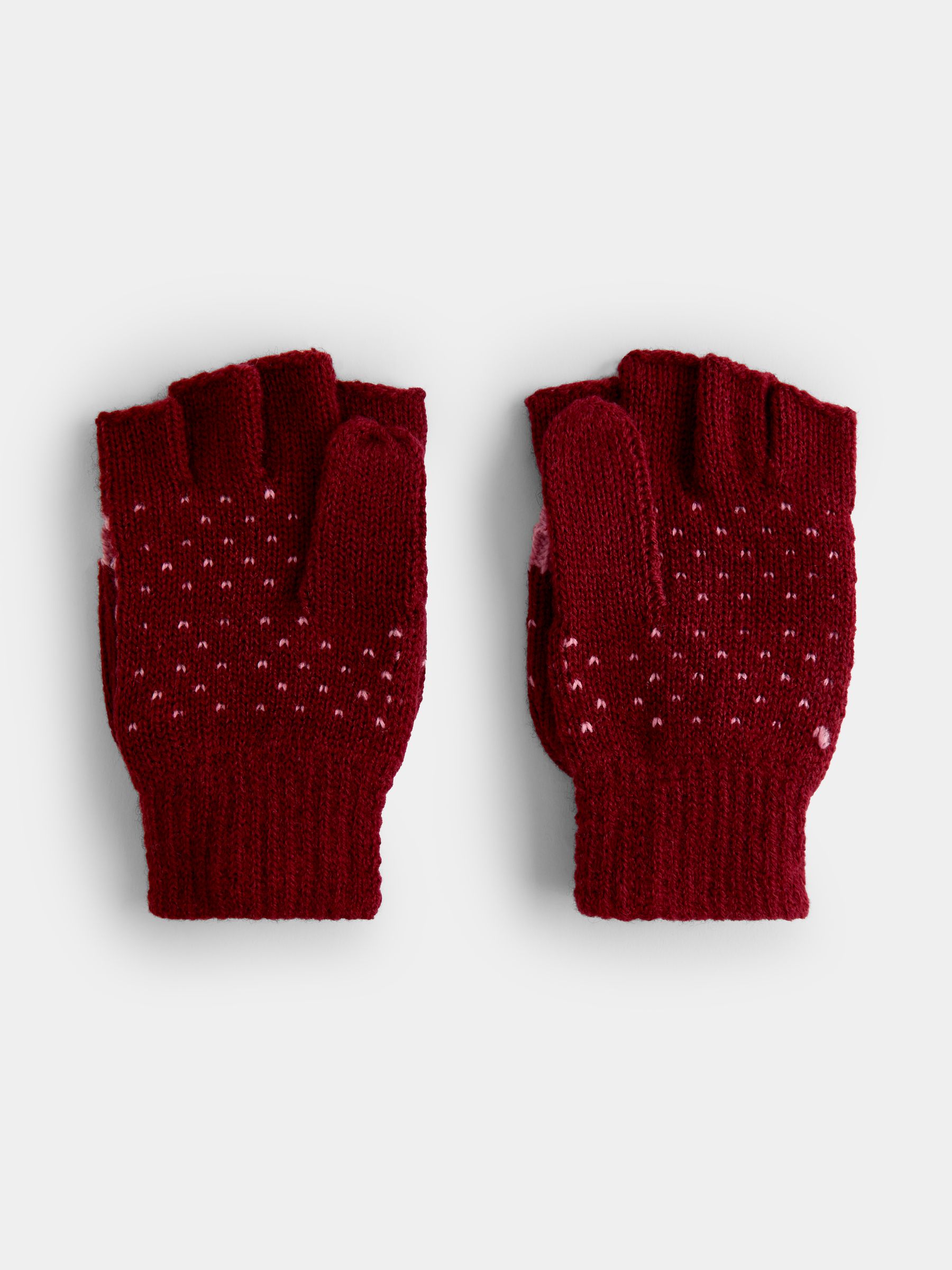 Berry Heart Convertible Mittens - Image 3 of 5