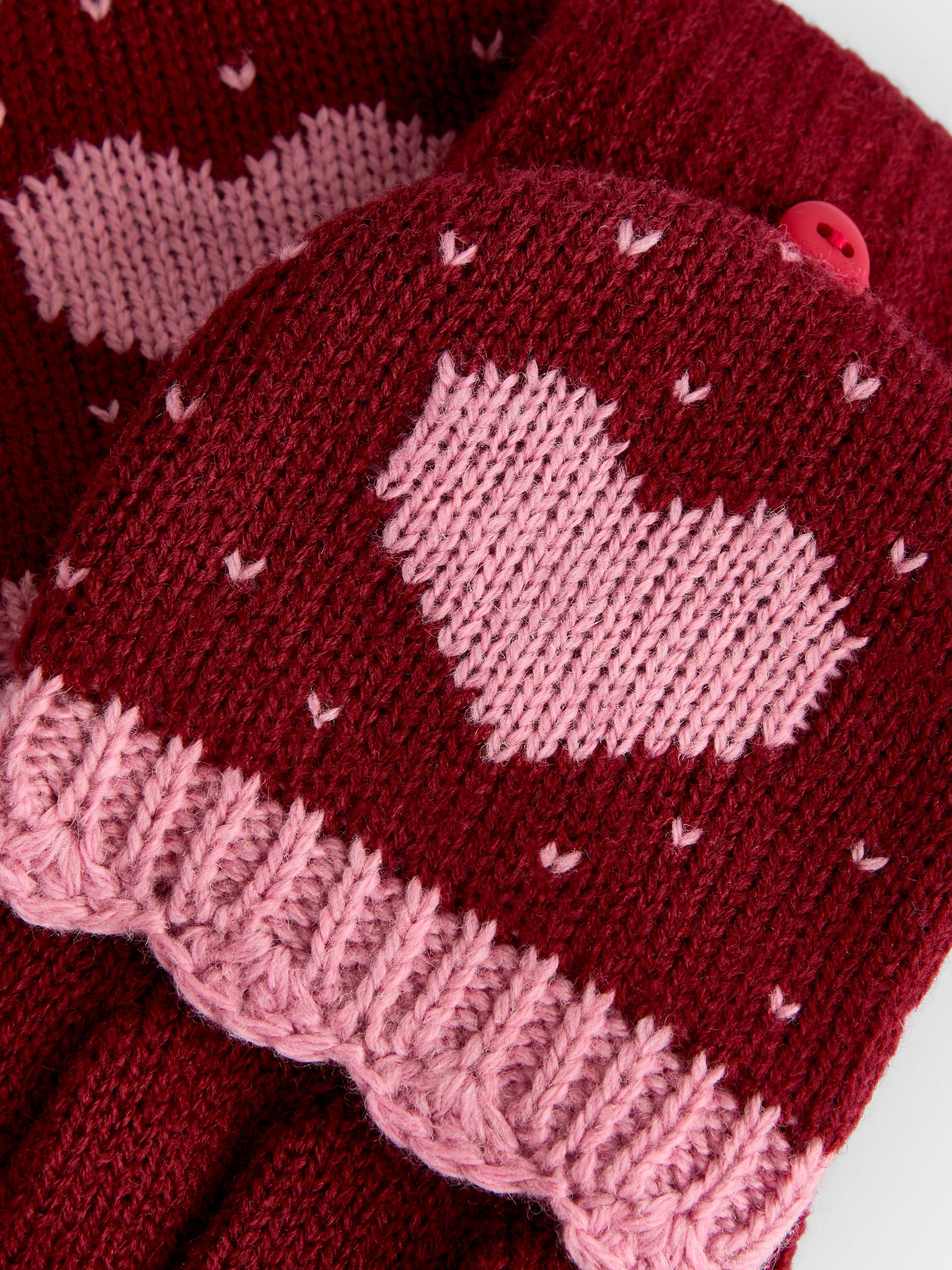 Berry Heart Convertible Mittens - Image 5 of 5