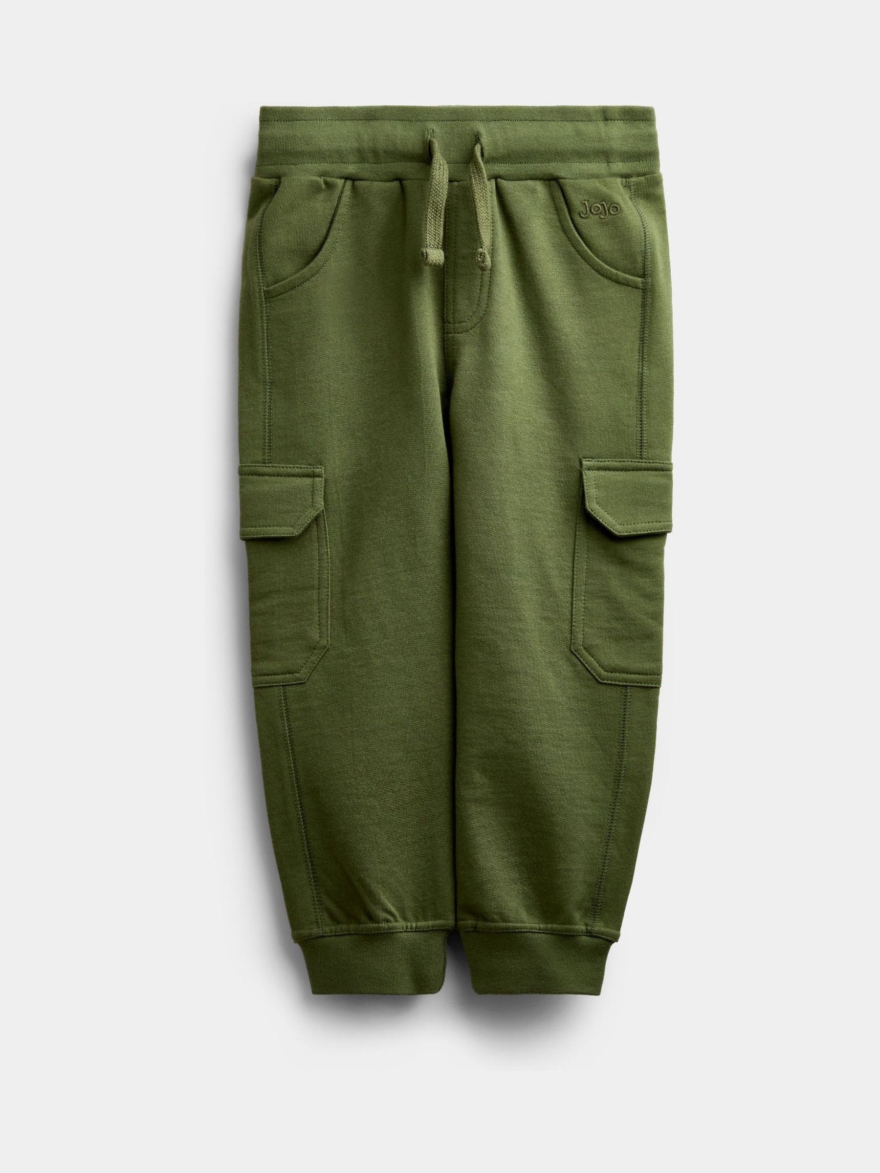 Natural Tan & Khaki Green 3-Pack Cargo Joggers - Image 4 of 10
