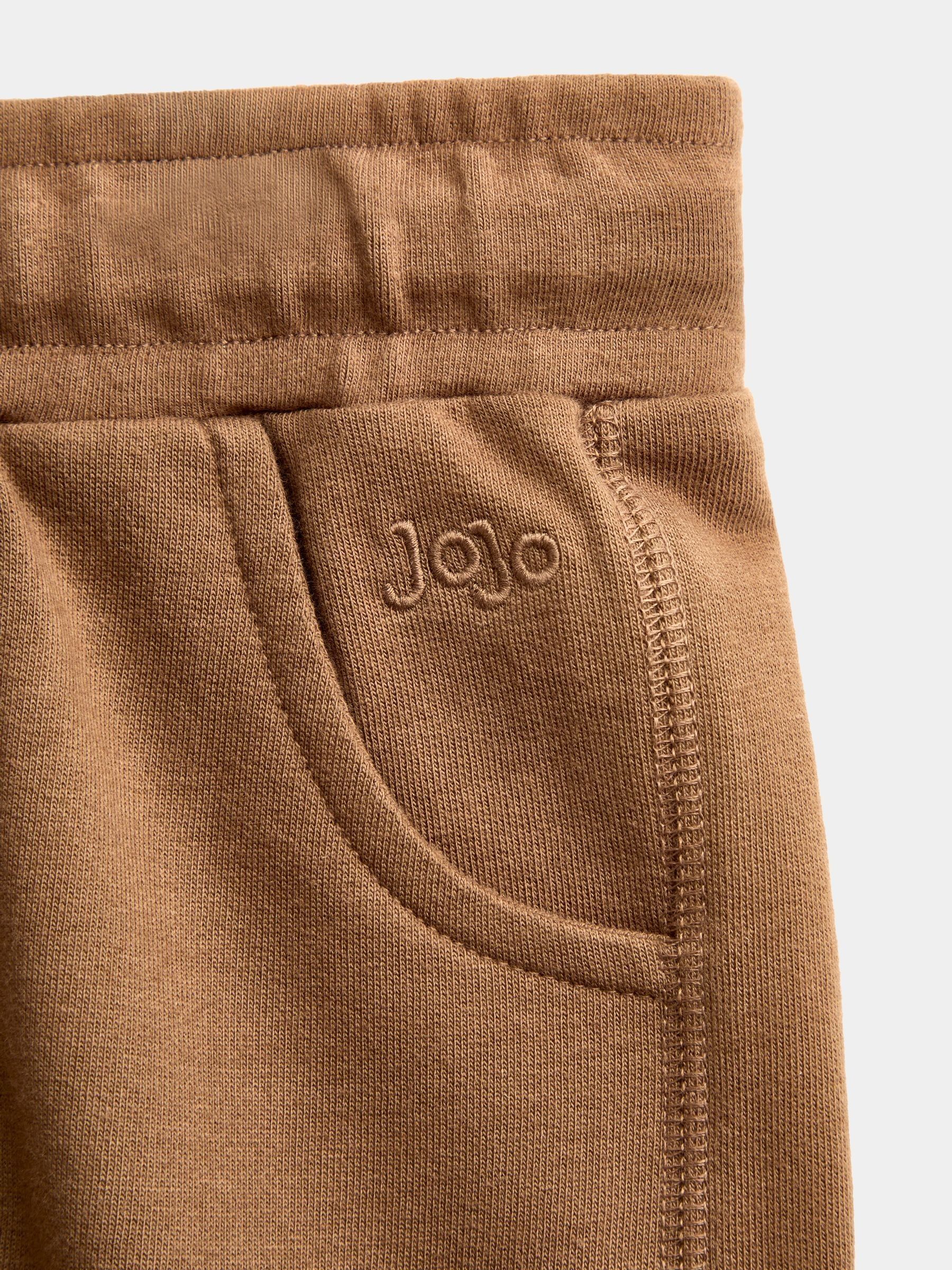 Natural Tan & Khaki Green 3-Pack Cargo Joggers - Image 8 of 10