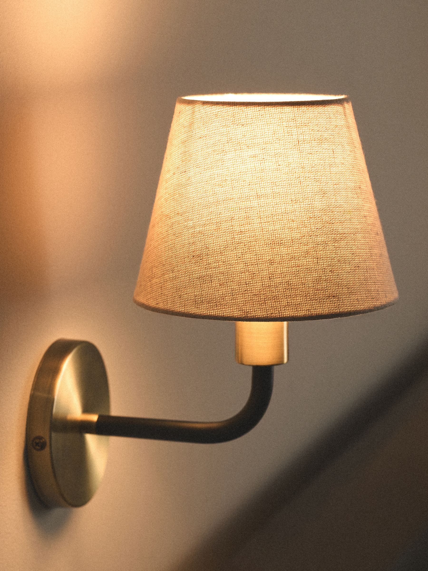 The Set 2 Pack Black/Cream Metal Wall Lights - Image 2 of 6 The Set 2 Pack Black/Cream Metal Wall Lights - Image 2 of 6