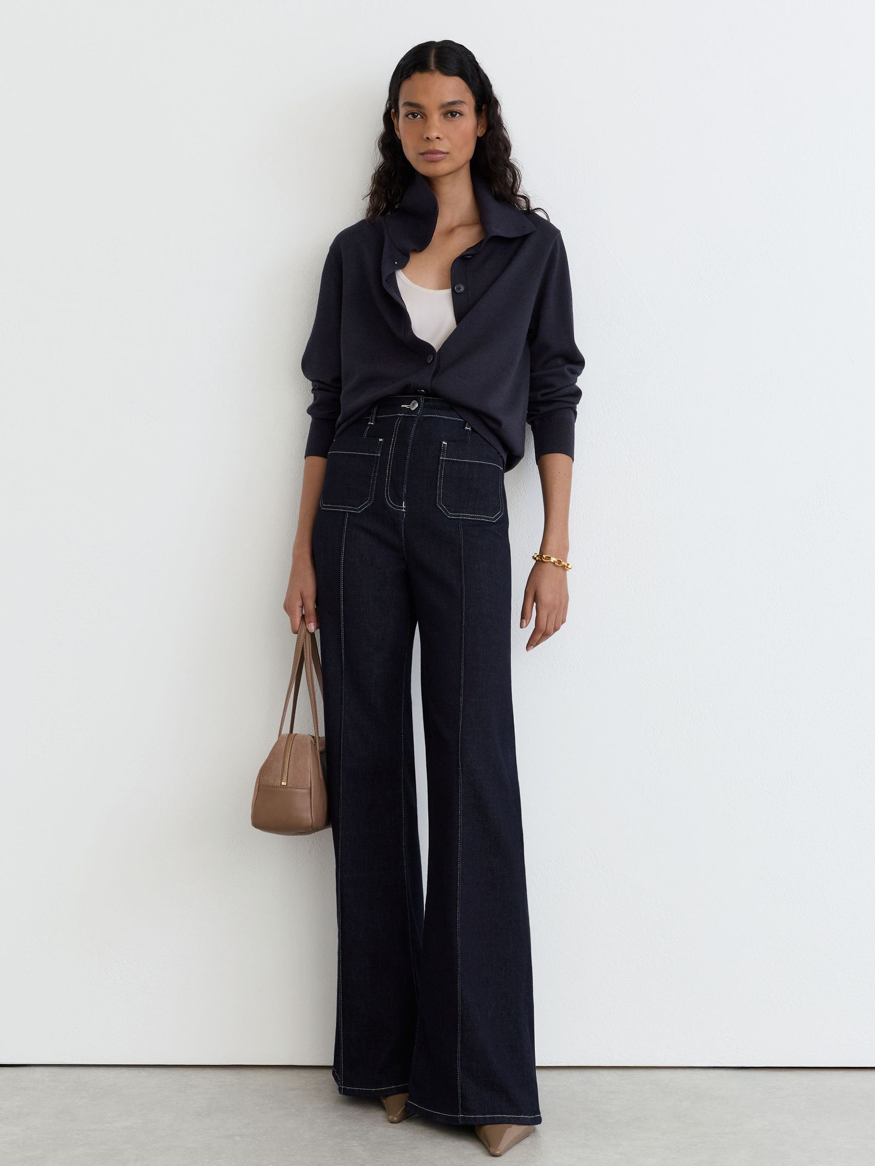 Cardigan in Navy - Image 3 of 8