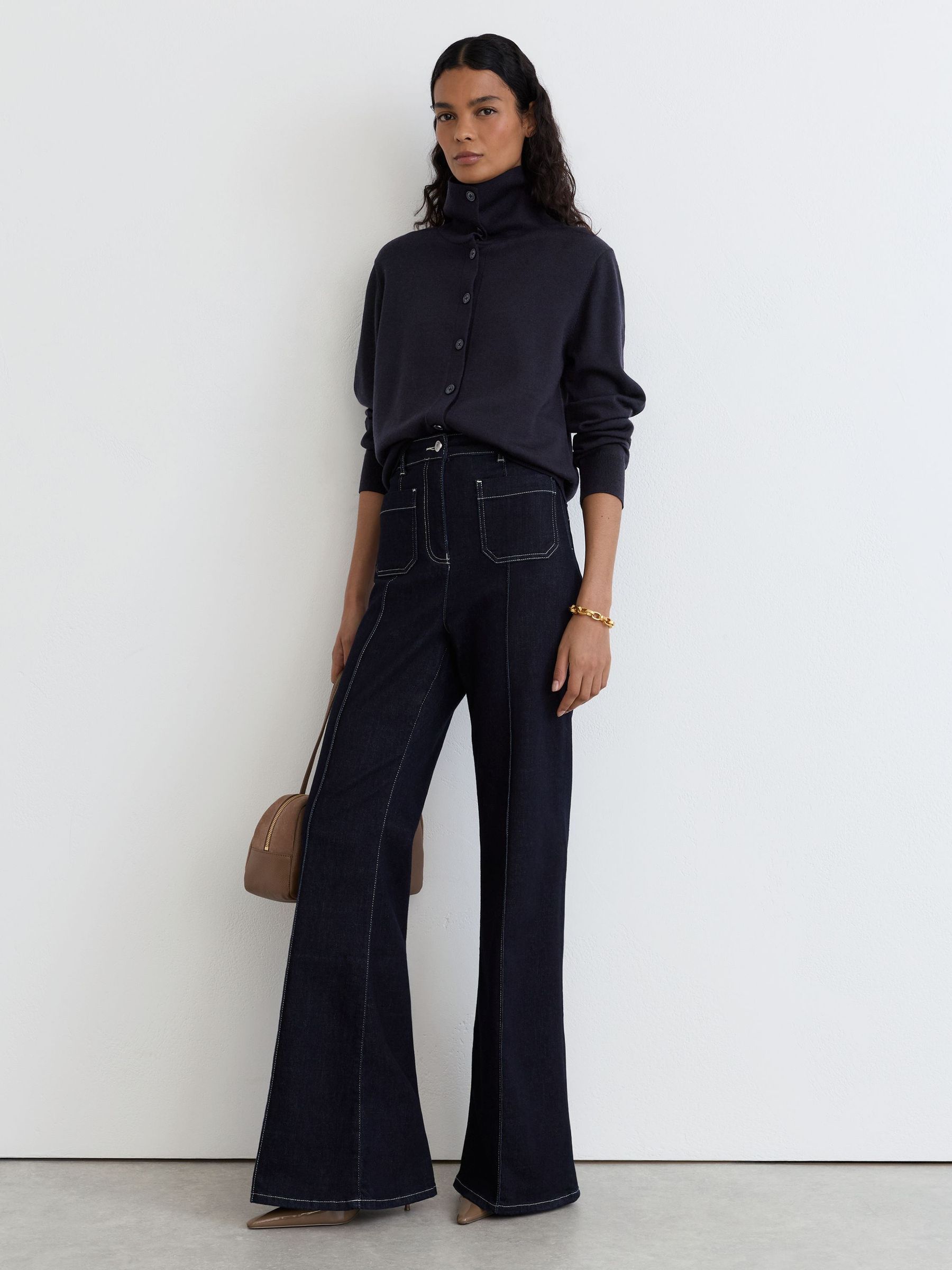 Cardigan in Navy - Image 6 of 8