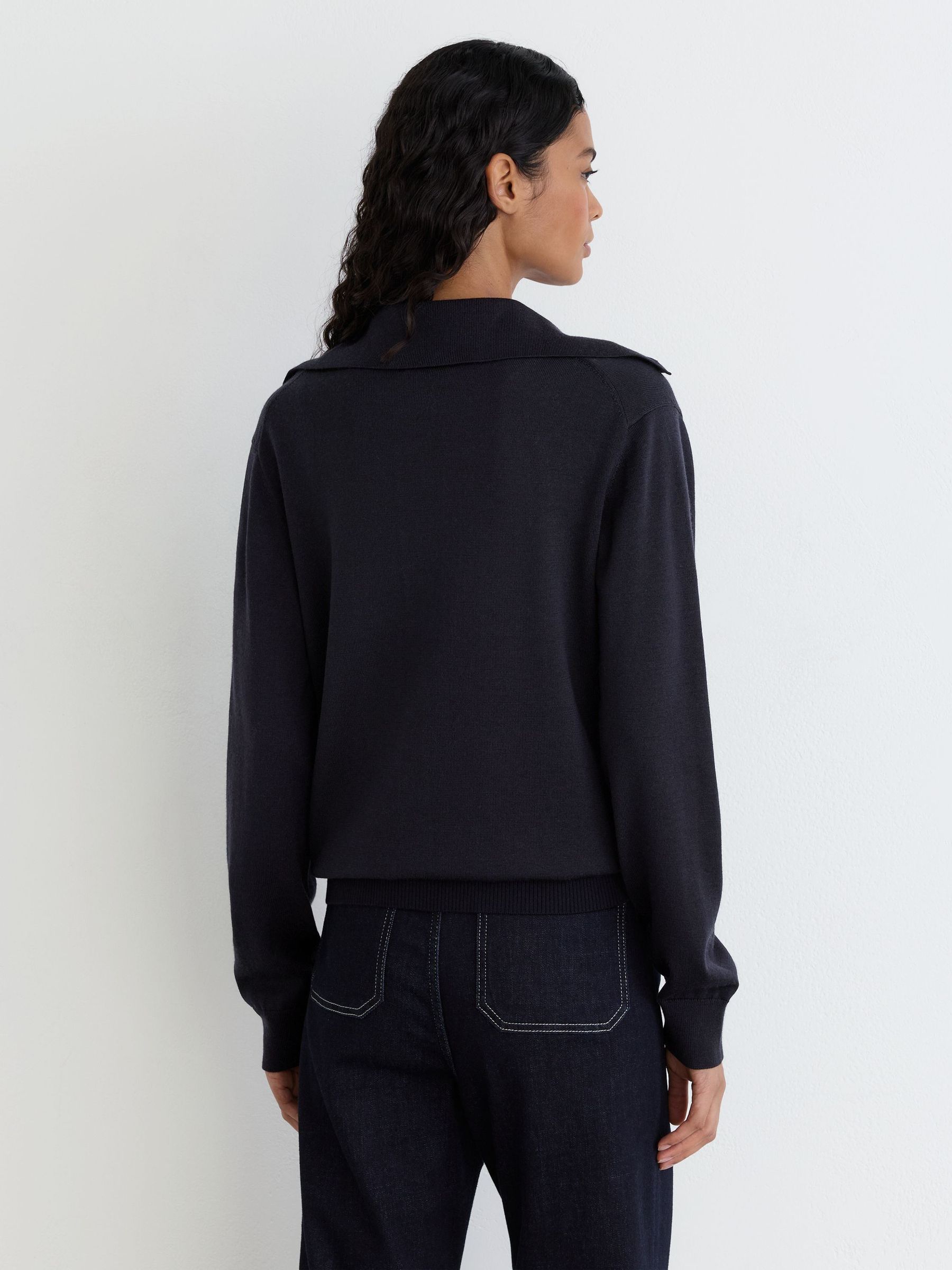 Cardigan in Navy - Image 7 of 8
