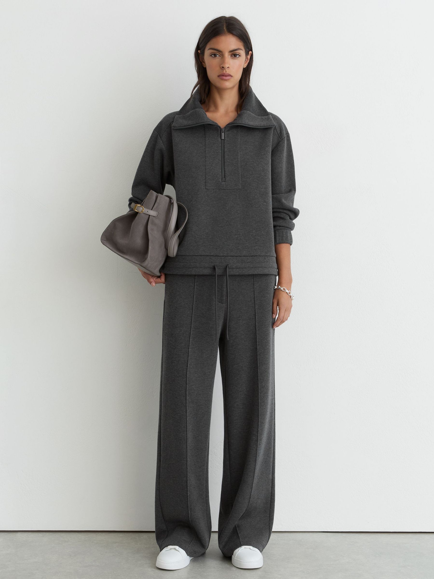 Sweat Top in Charcoal Grey Marl - Bild 3 von 6
