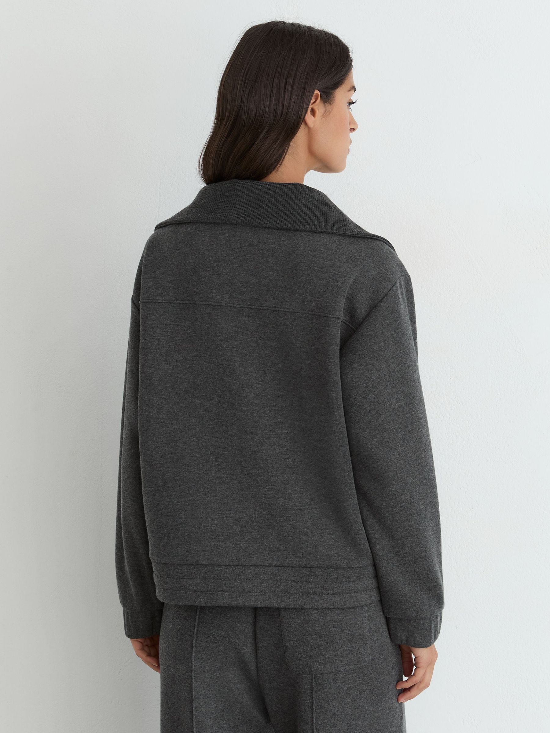 Sweat Top in Charcoal Grey Marl - Bild 5 von 6