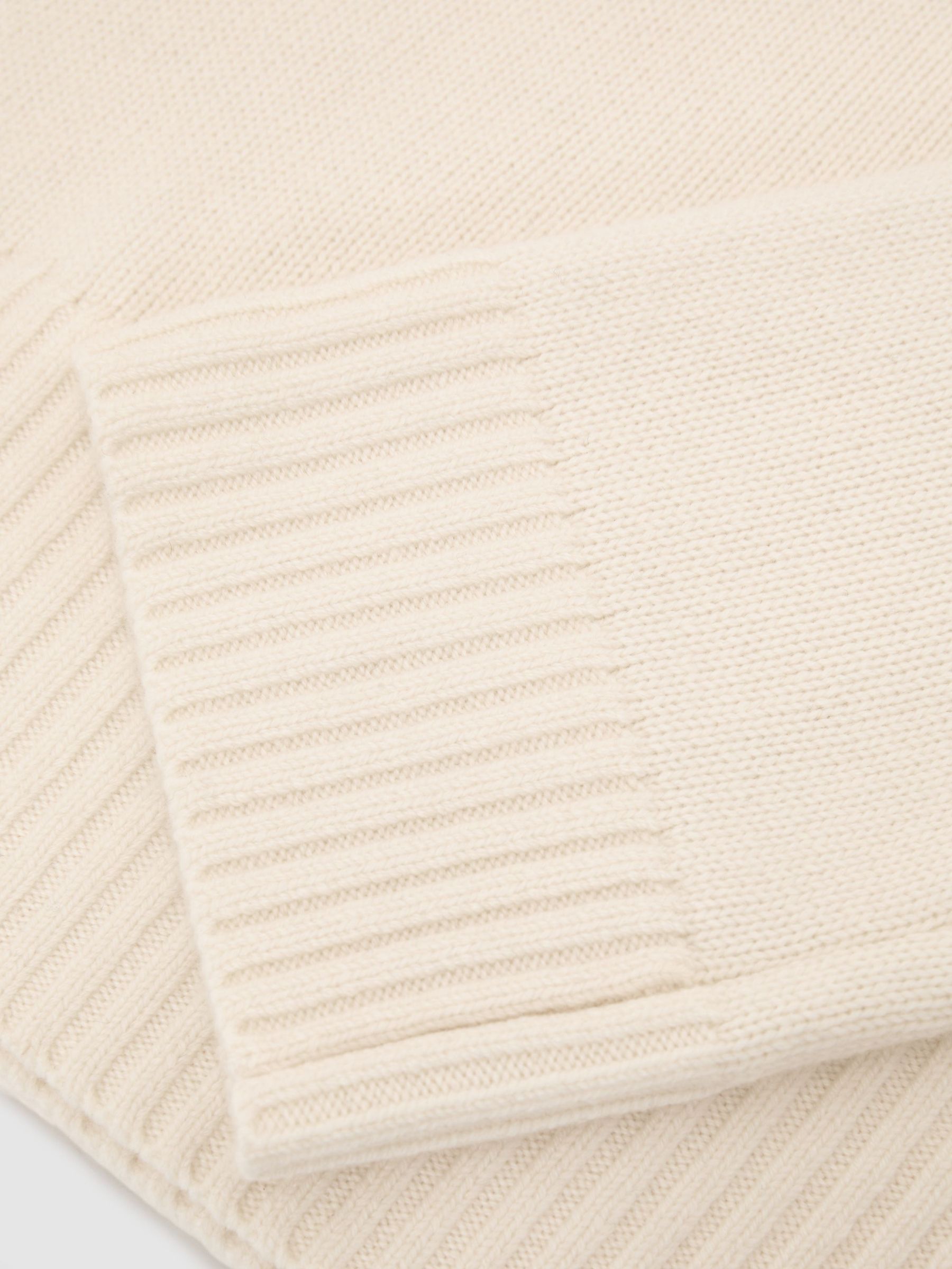 Wool-Cashmere Roll-Neck Jumper in Ivory - Image 7 of 7