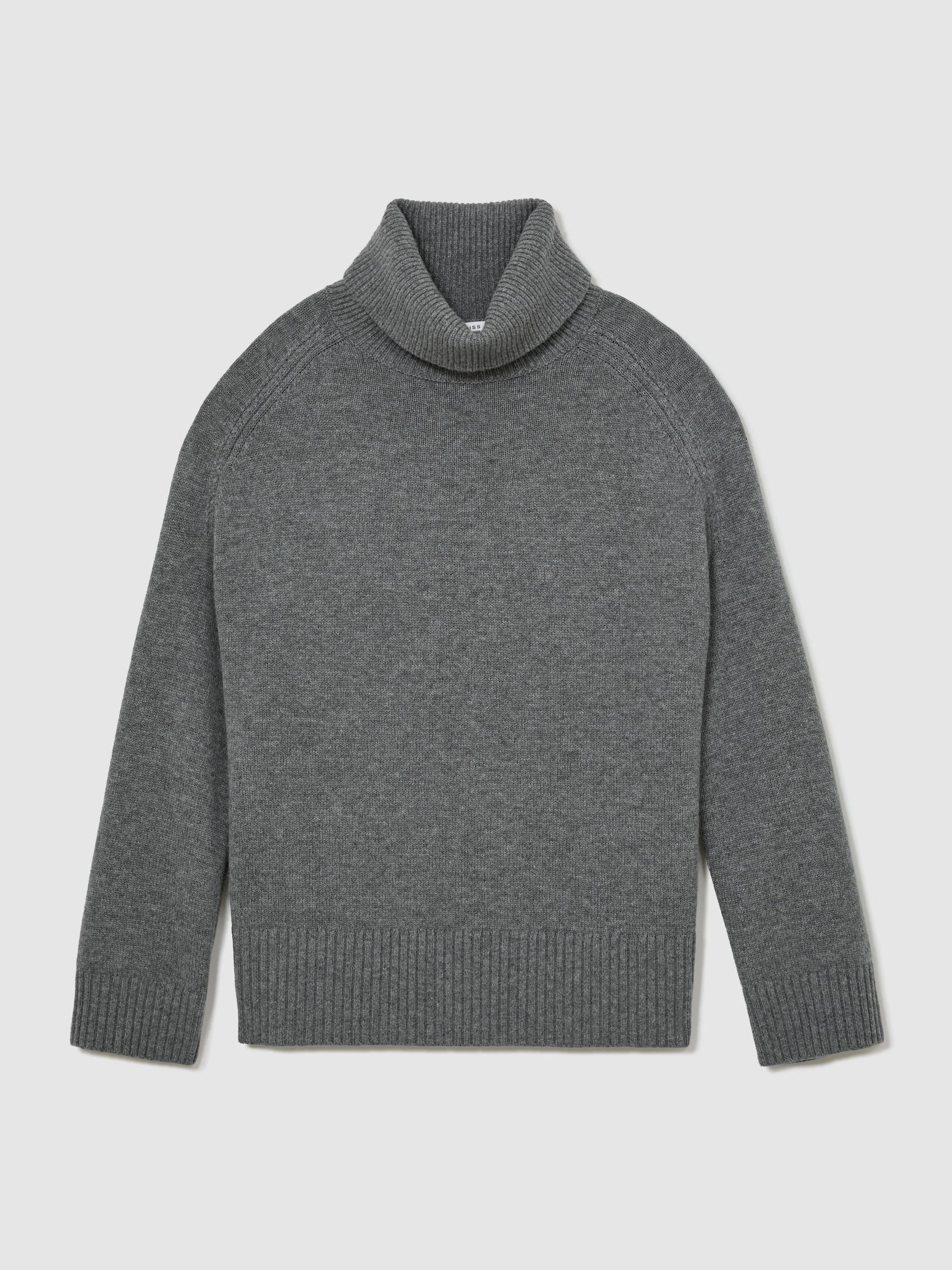 Wool-Cashmere Roll-Neck Jumper in Grey - Image 2 of 7