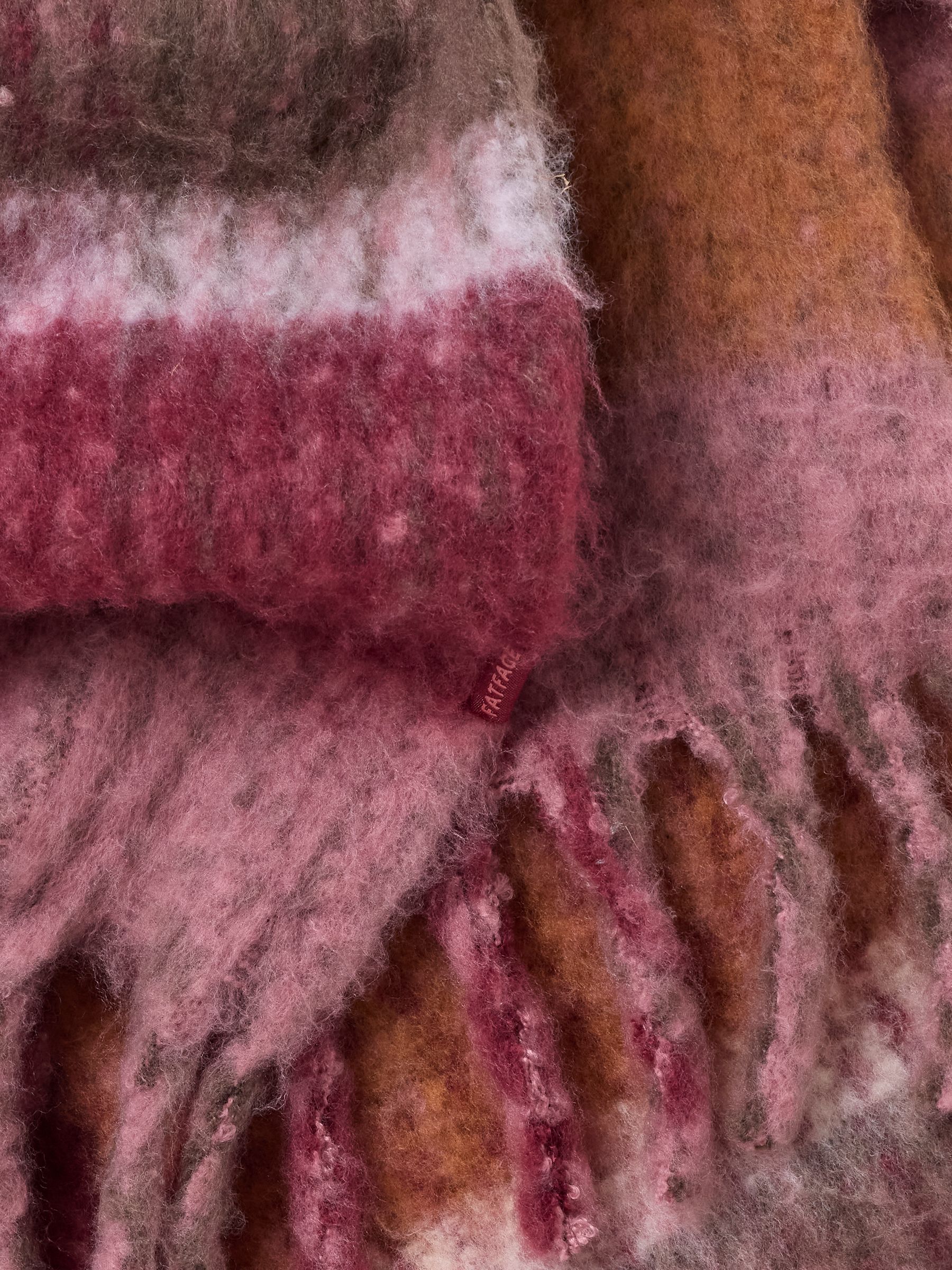 Multi Brushed Knit Stripe Scarf - Image 2 of 3