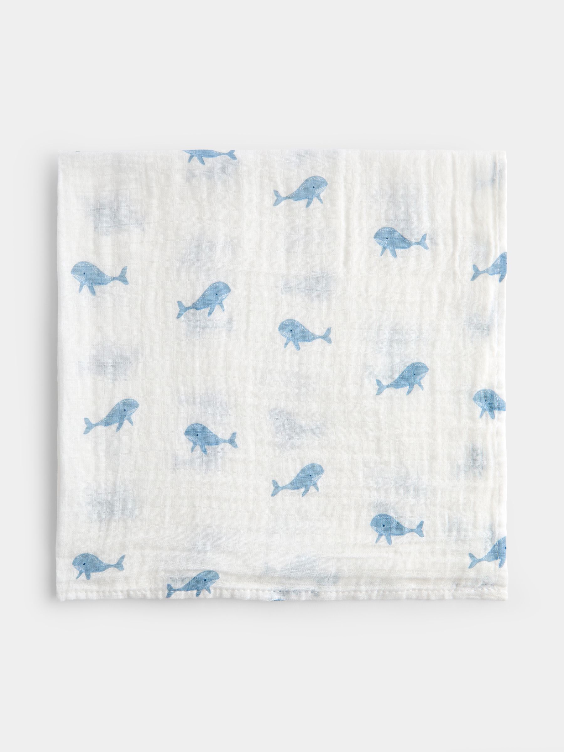 Blue Whale 6-Pack Soft Muslins - Image 4 of 5
