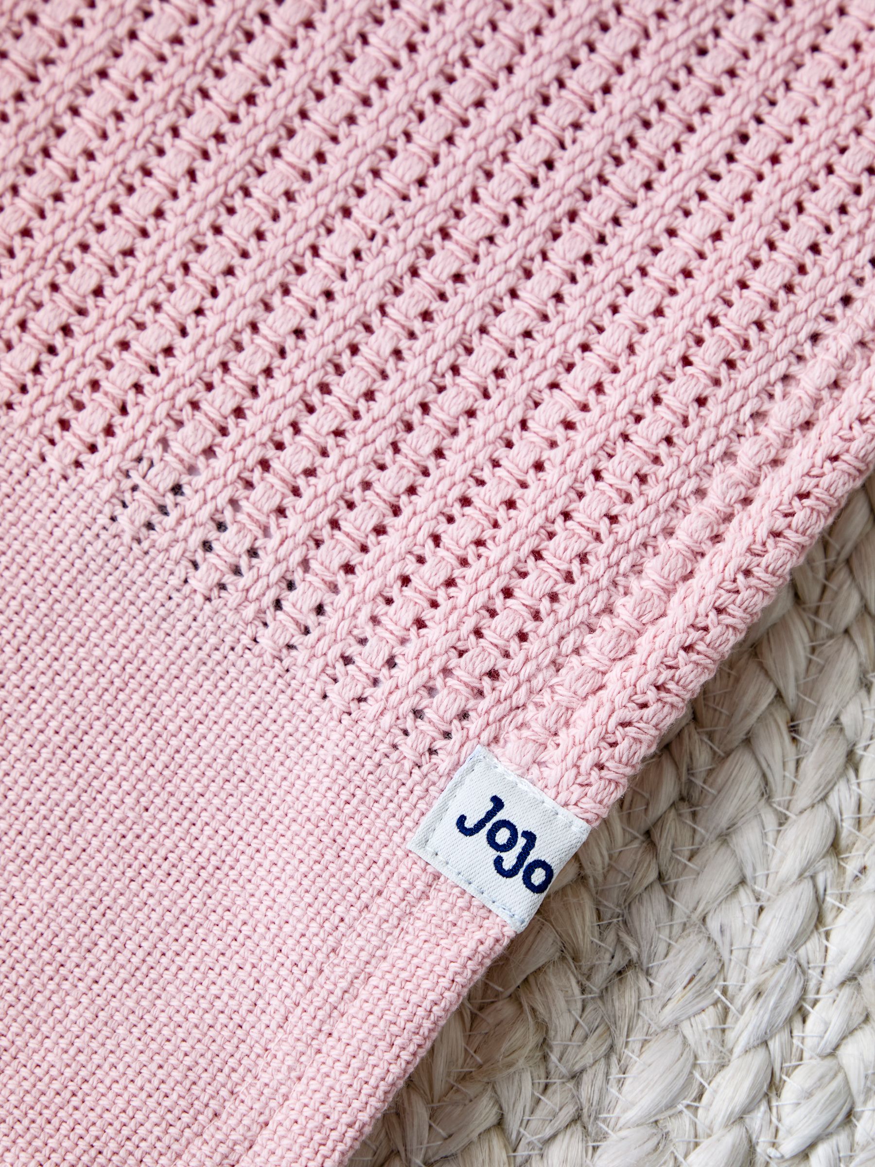 Mid Pink Cellular Blanket & Muslin Giftset - Image 4 of 4