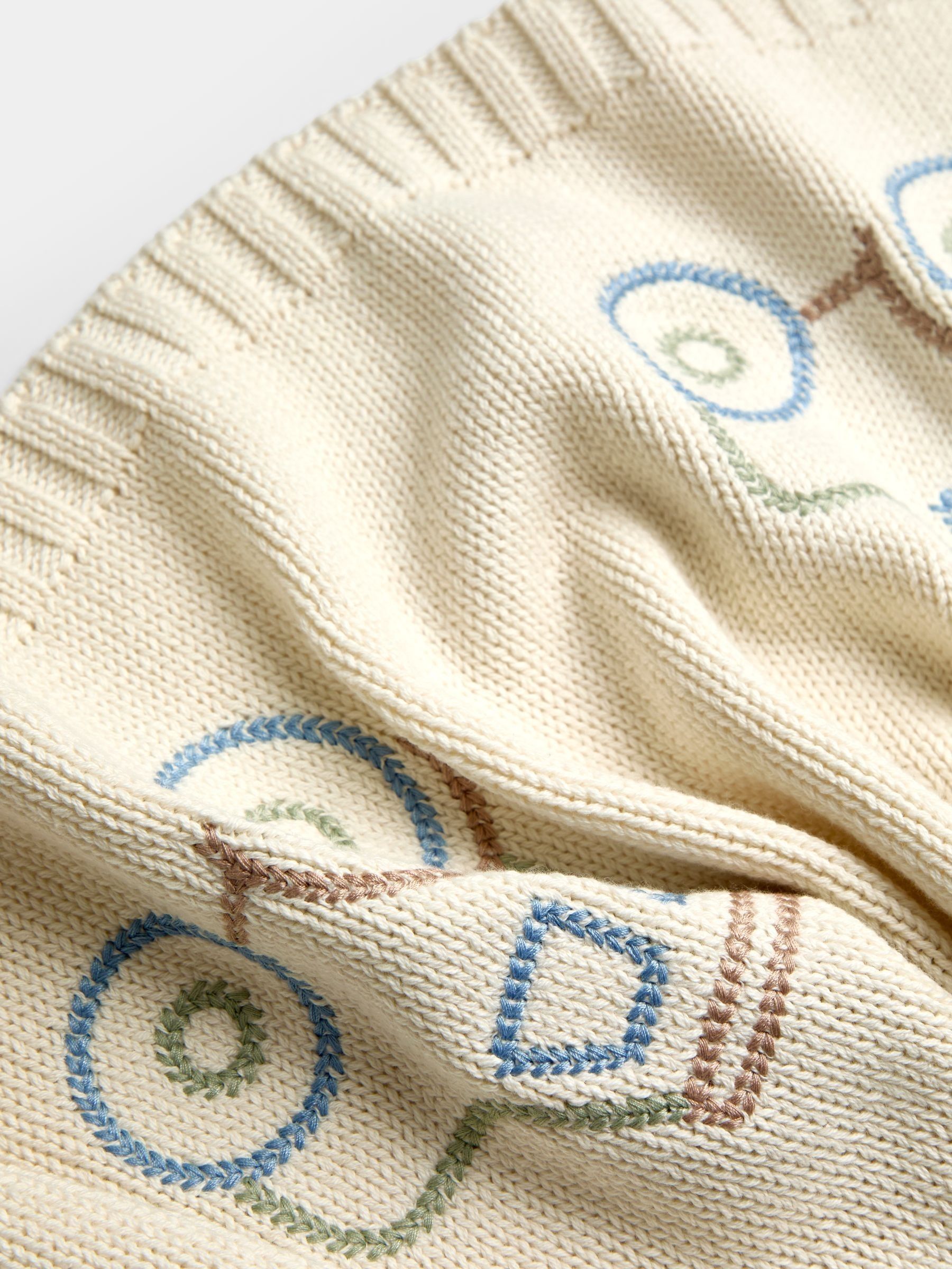 Green Tractor Knitted Blanket - Image 3 of 4