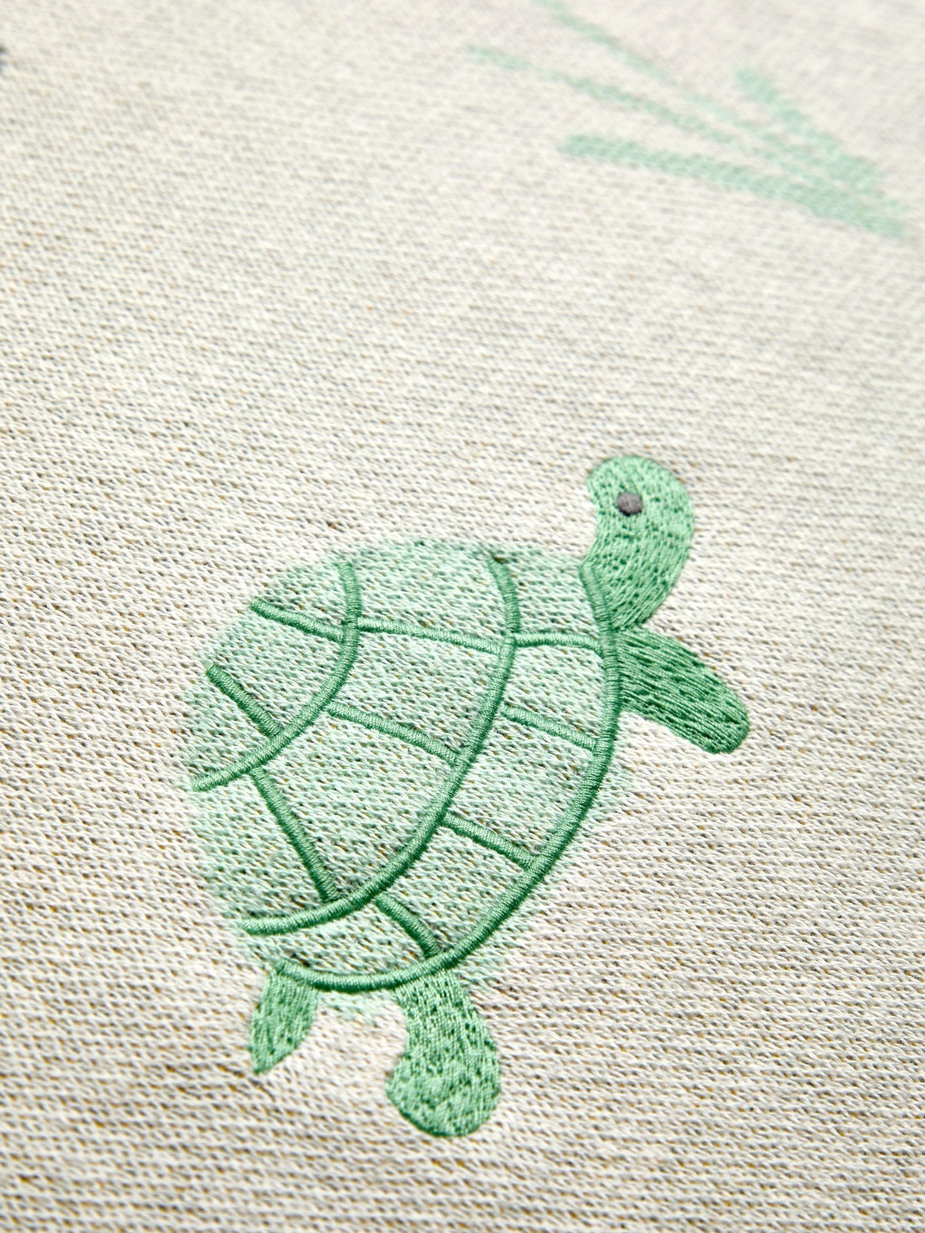 Natural Safari Embroidered Shawl - Image 4 of 4 Natural Safari Embroidered Shawl - Image 4 of 4