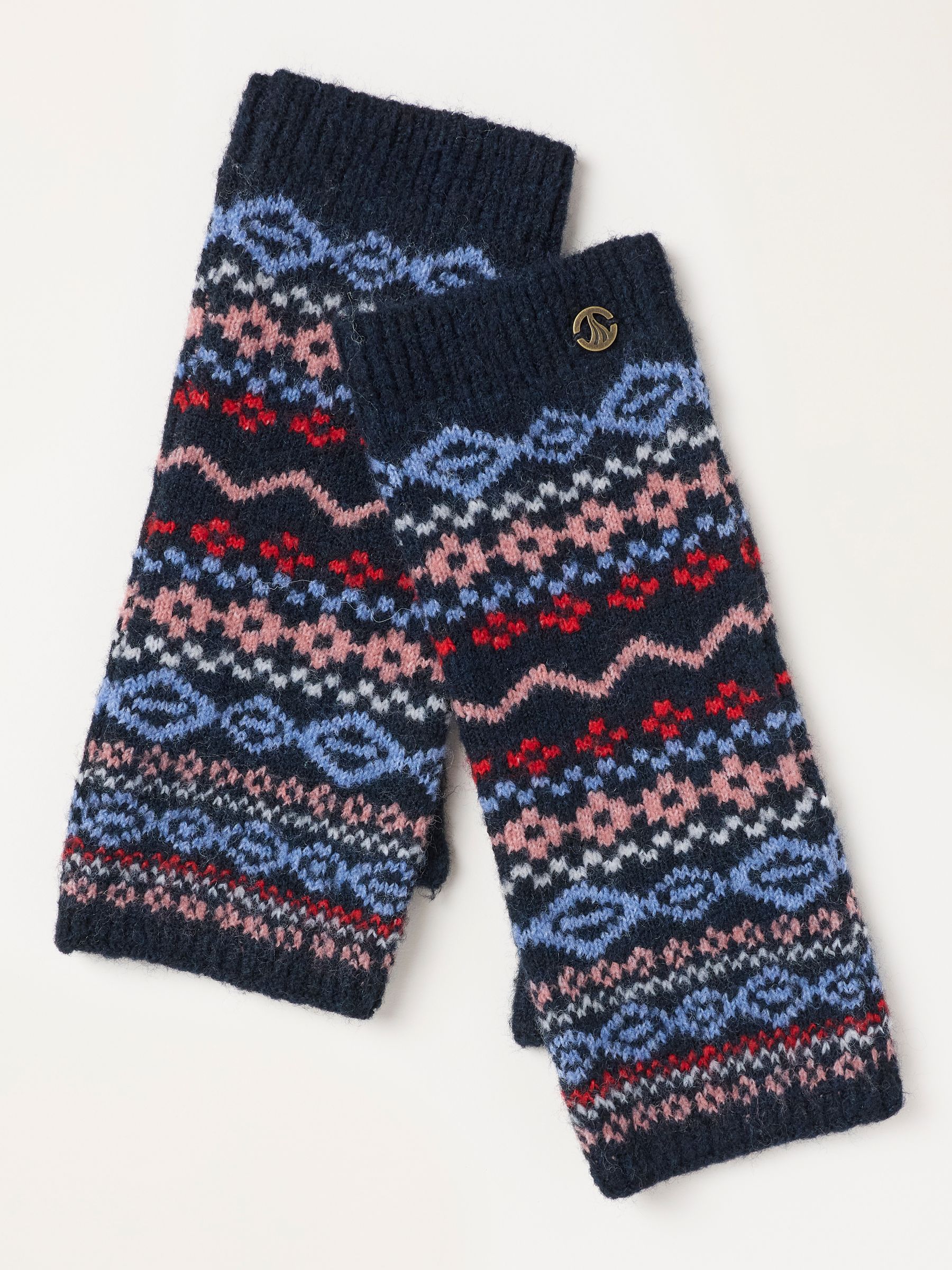 Navy Fairisle Cuff - Image 1 of 3