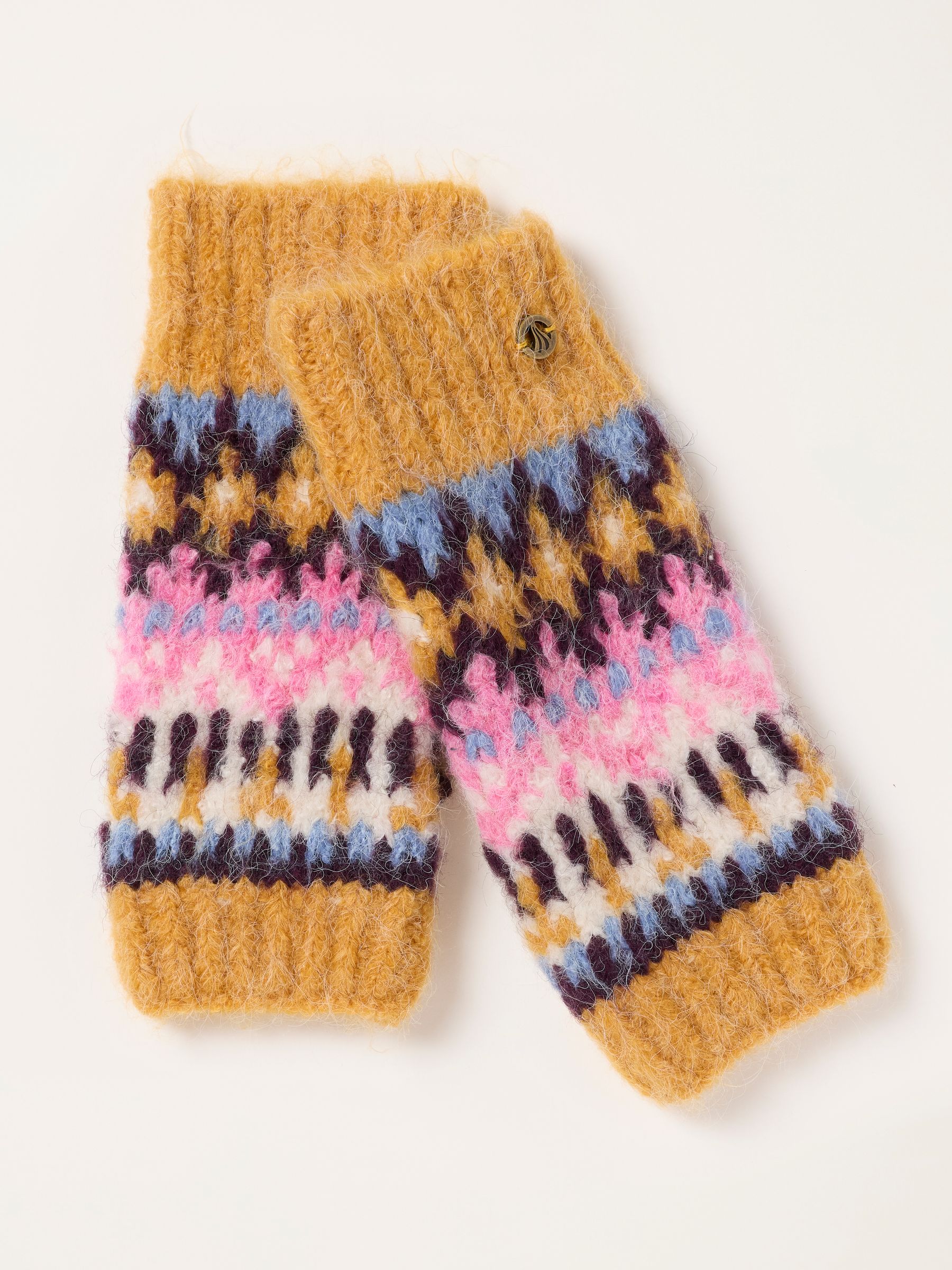 Mustard Yellow Multi Knit Cuff - Image 1 of 3
