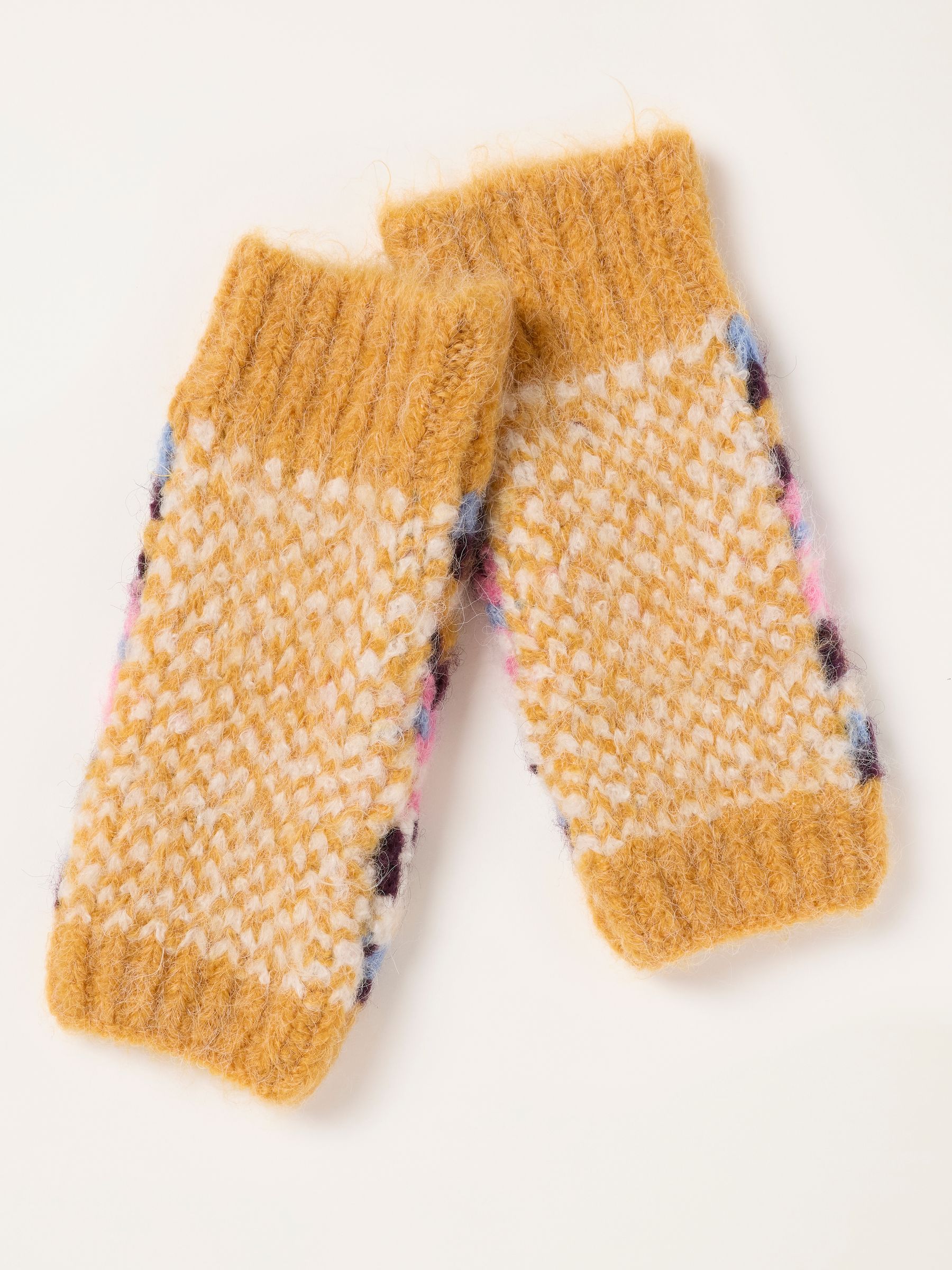 Mustard Yellow Multi Knit Cuff - Image 2 of 3