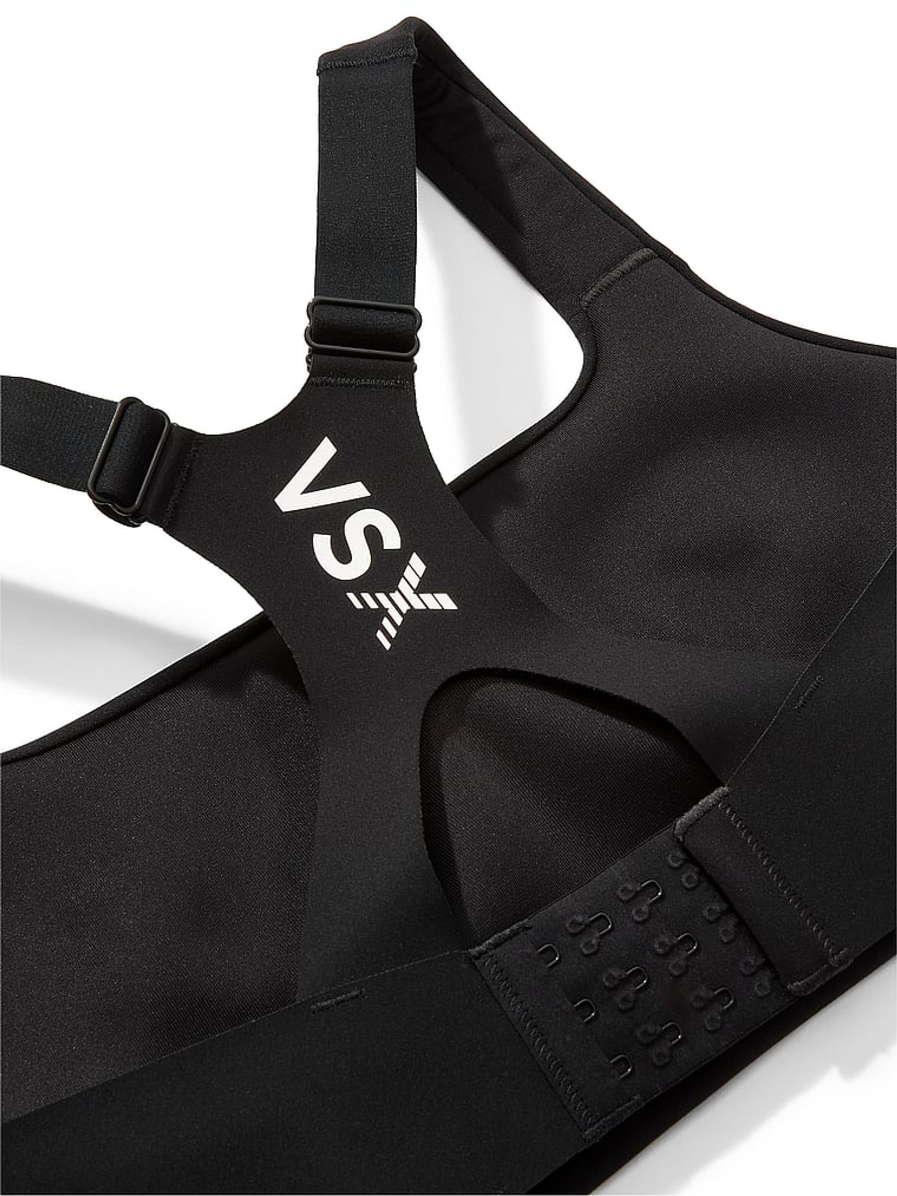 Black Square Neck RacketCool™ Medium Impact Sports Bra - Image 3 of 3 Black Square Neck RacketCool™ Medium Impact Sports Bra - Image 3 of 3