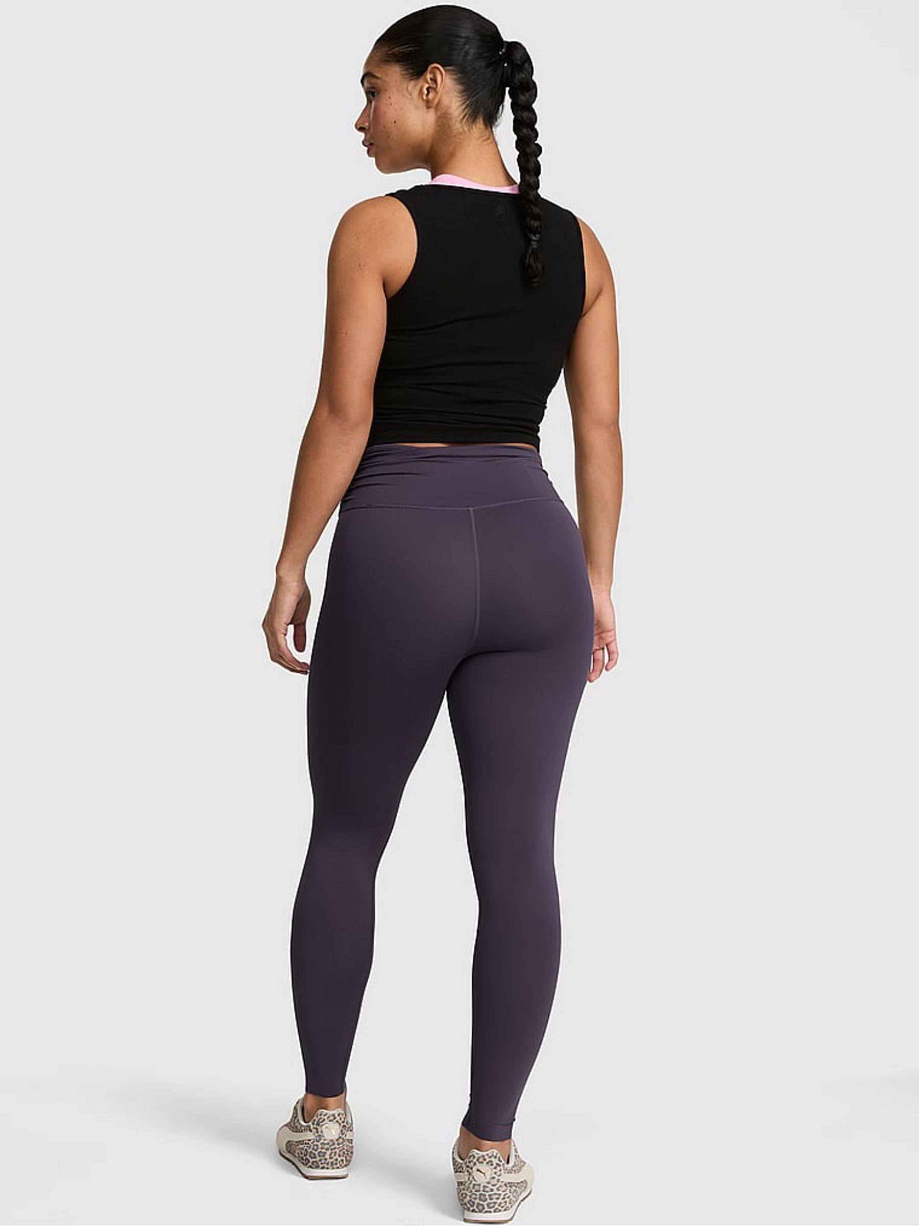 Twilight Grey Leopard Relay Leggings - Image 2 of 2 Twilight Grey Leopard Relay Leggings - Image 2 of 2