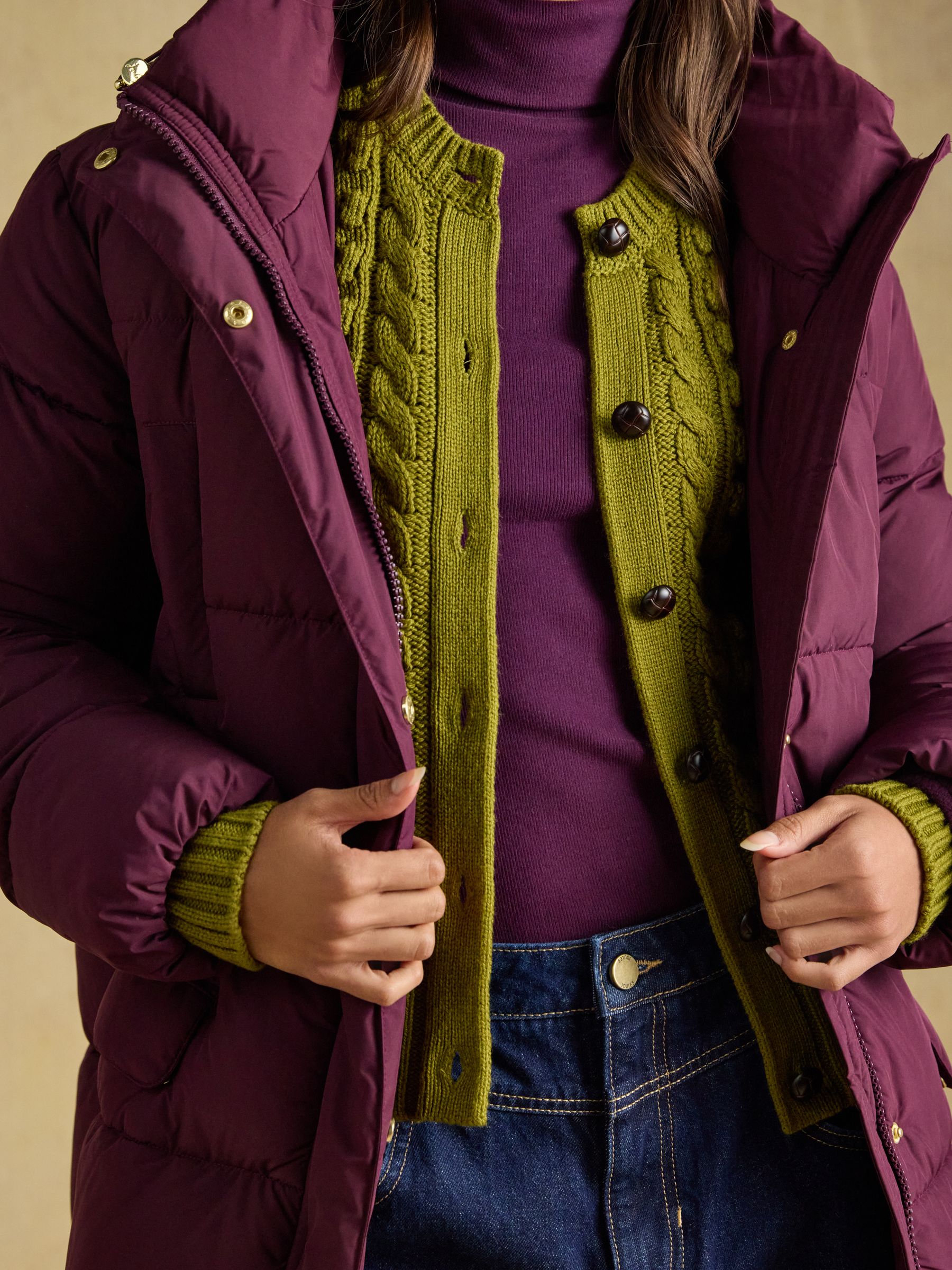Matchday Purple Longline Oversized Showerproof Coat - Image 5 of 10