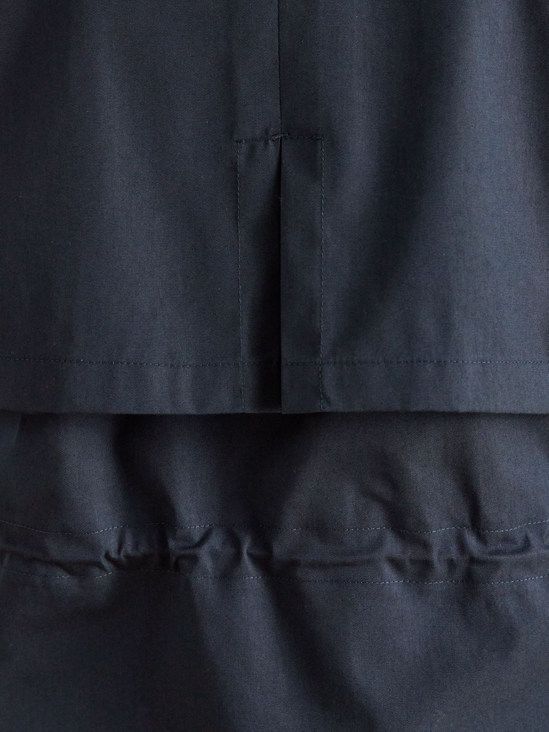 Evercosy Navy Borg Lined Waterproof Raincoat With Hood - Image 11 of 12