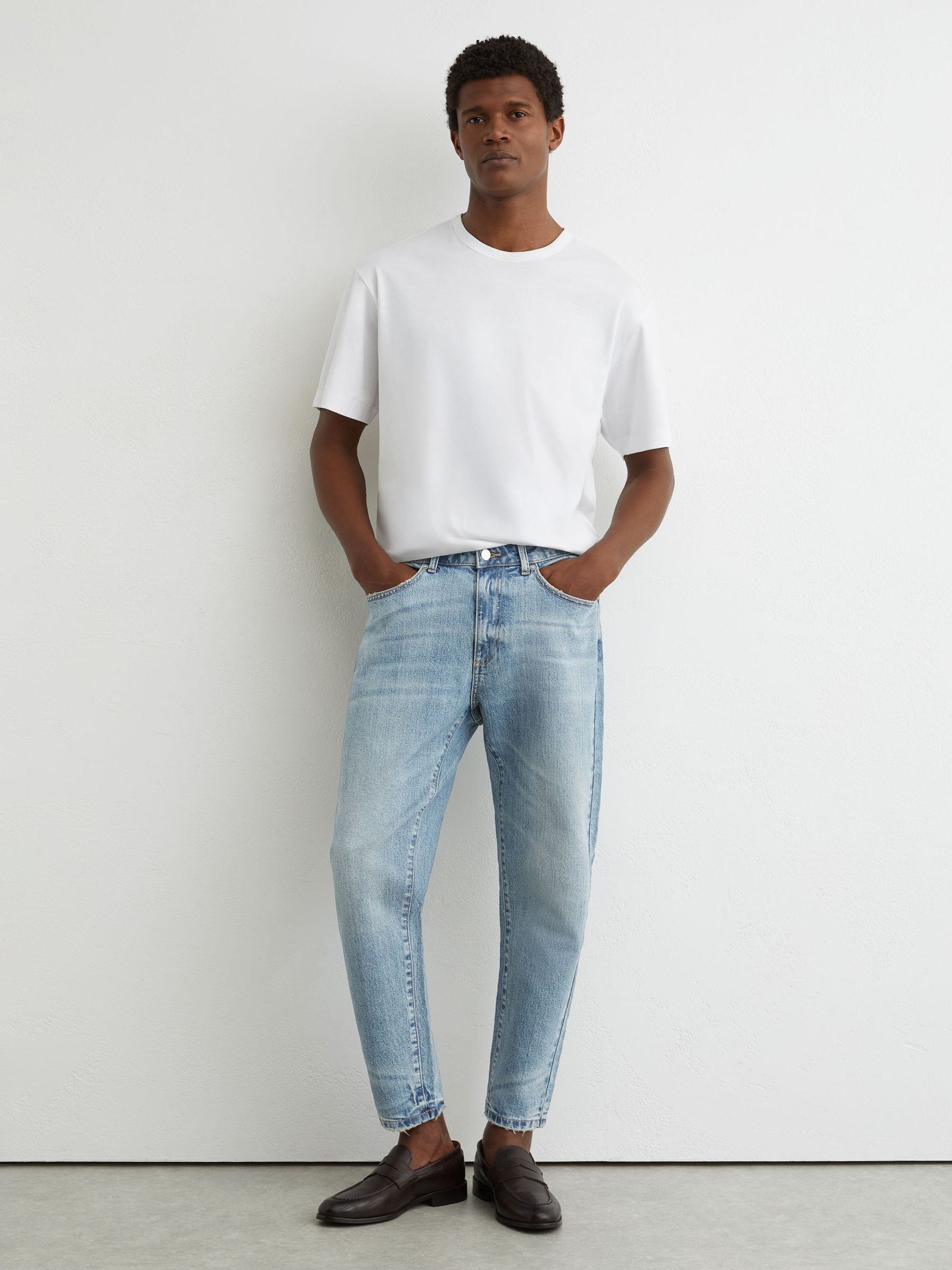 Jeans in Light Blue Wash - Image 1 of 7