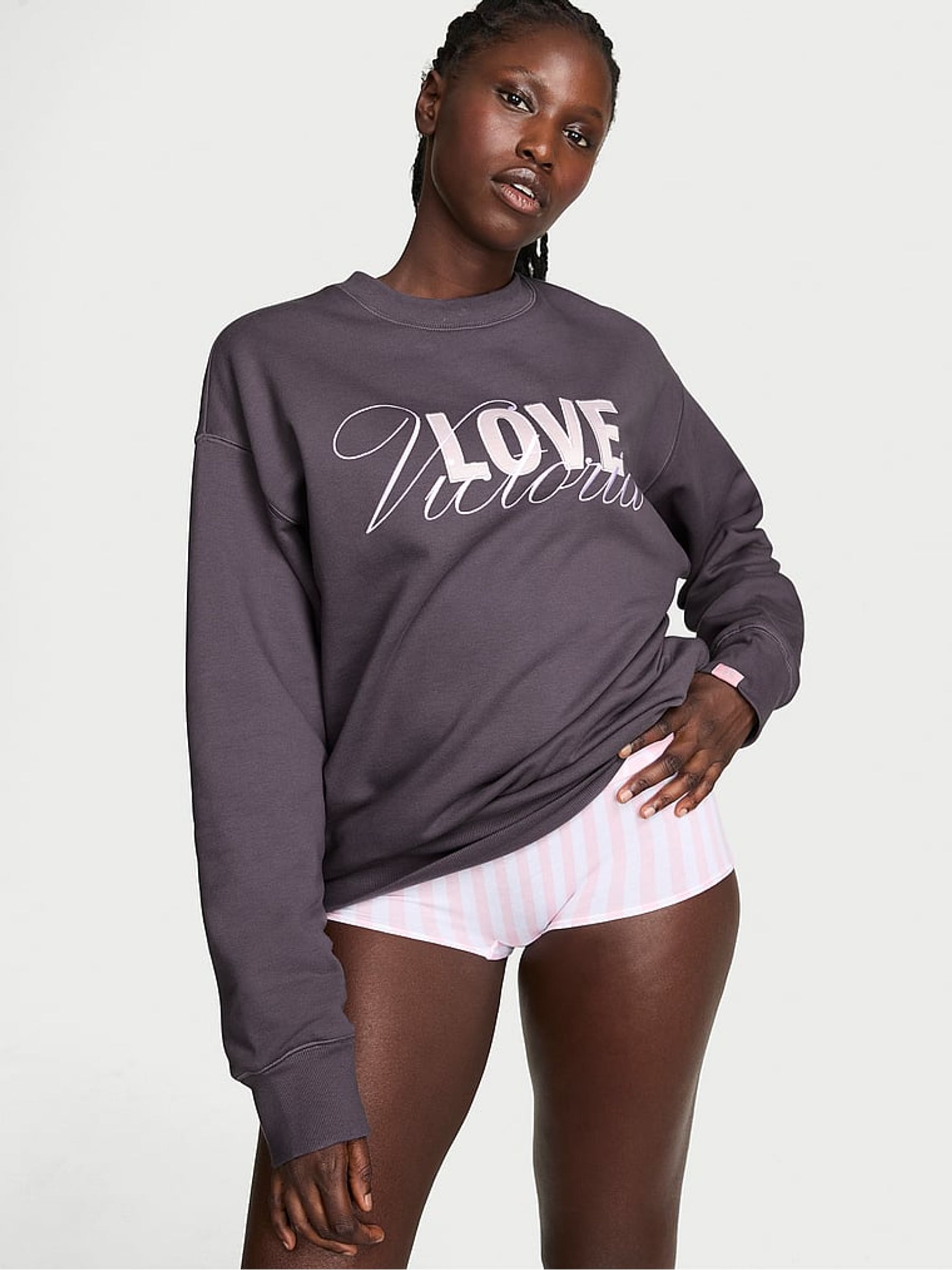 Tornado Grey Fleece Crewneck Sweatshirt - Image 1 of 2