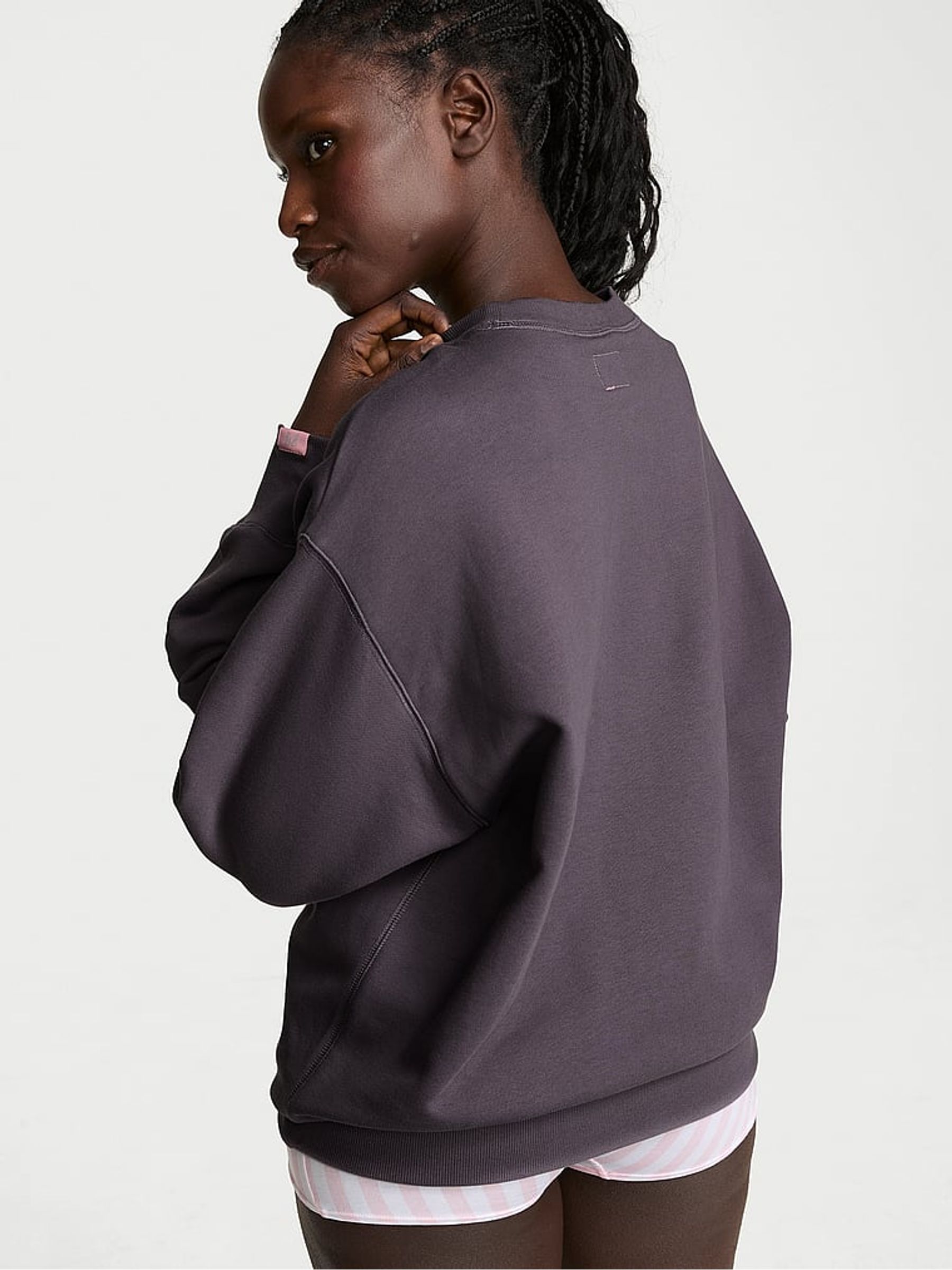 Tornado Grey Fleece Crewneck Sweatshirt - Image 2 of 2