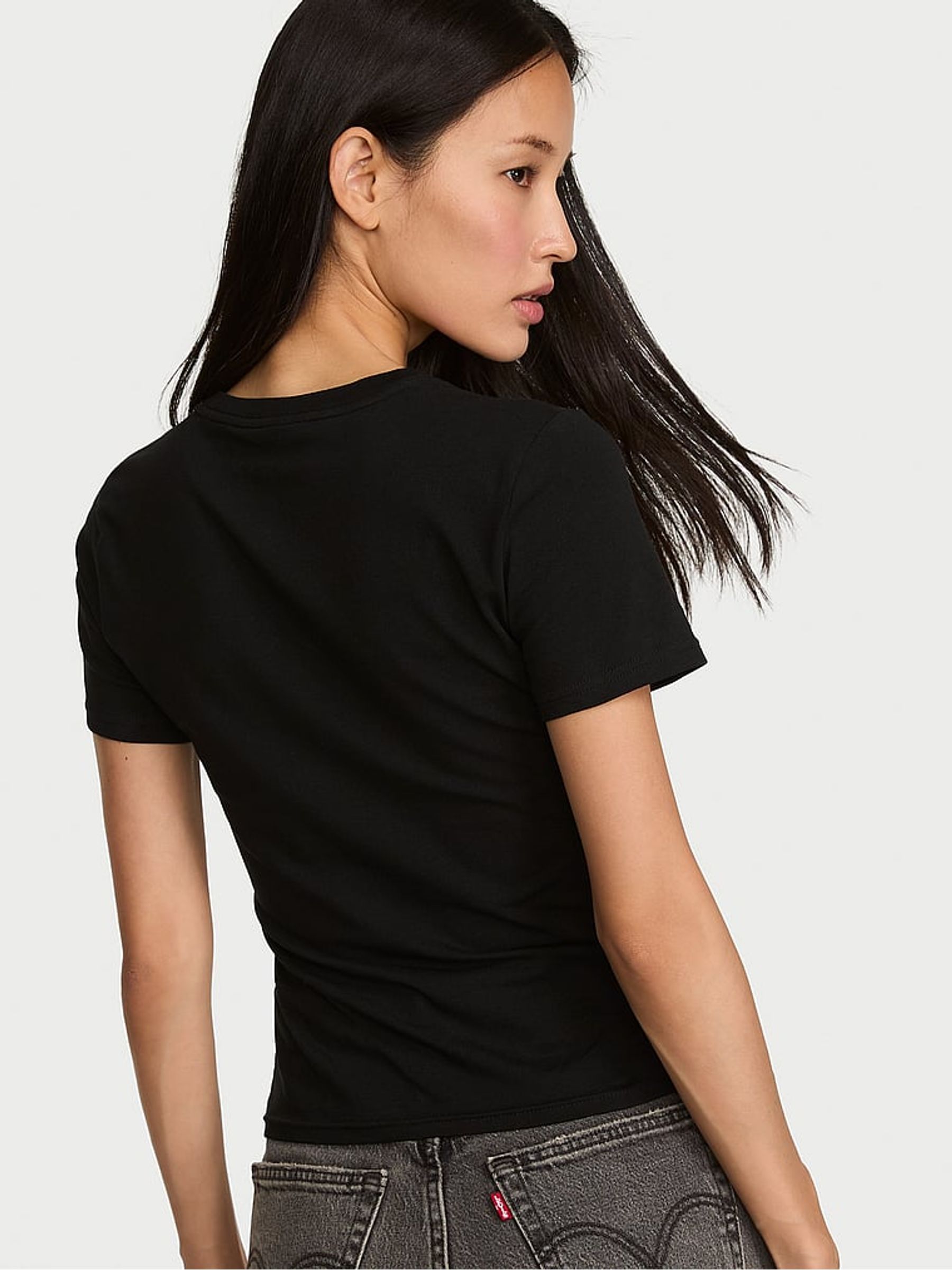 Black Fashion Show Cotton T-Shirt - Image 2 of 2