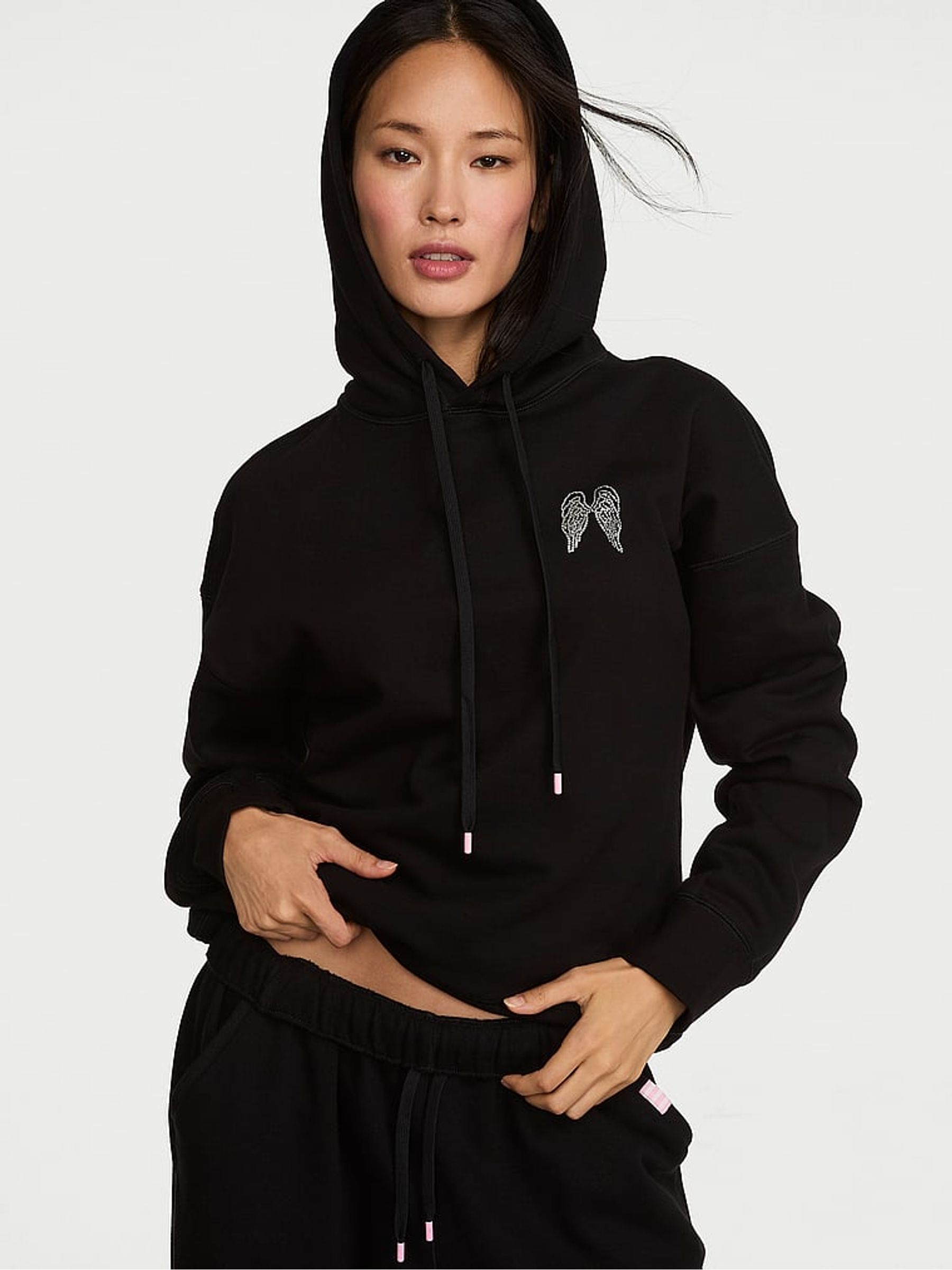Black Fashion Show Fleece Hoodie - Image 2 of 3