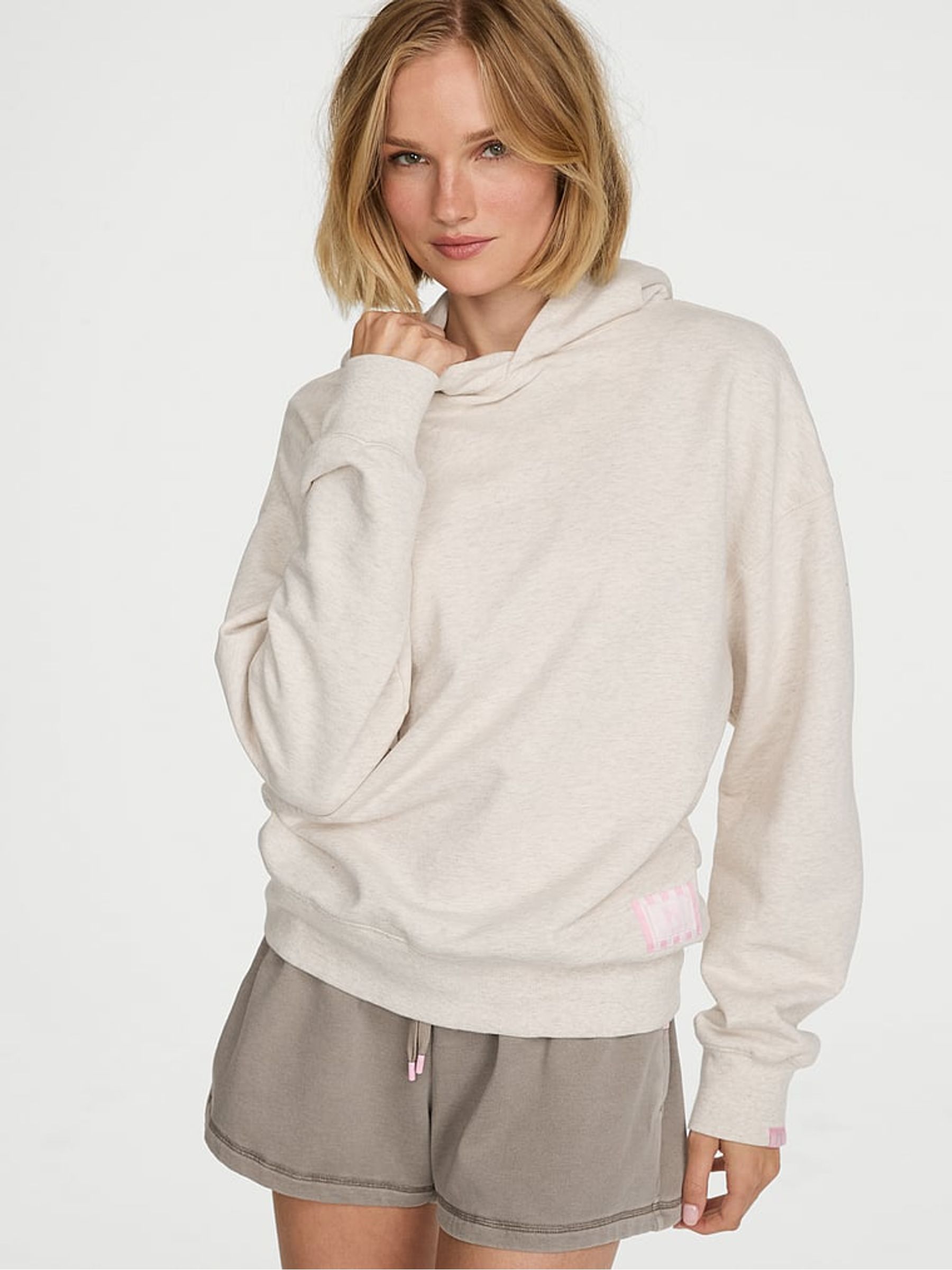 Natural Heather Nude Fleece Hoodie - Image 1 of 2