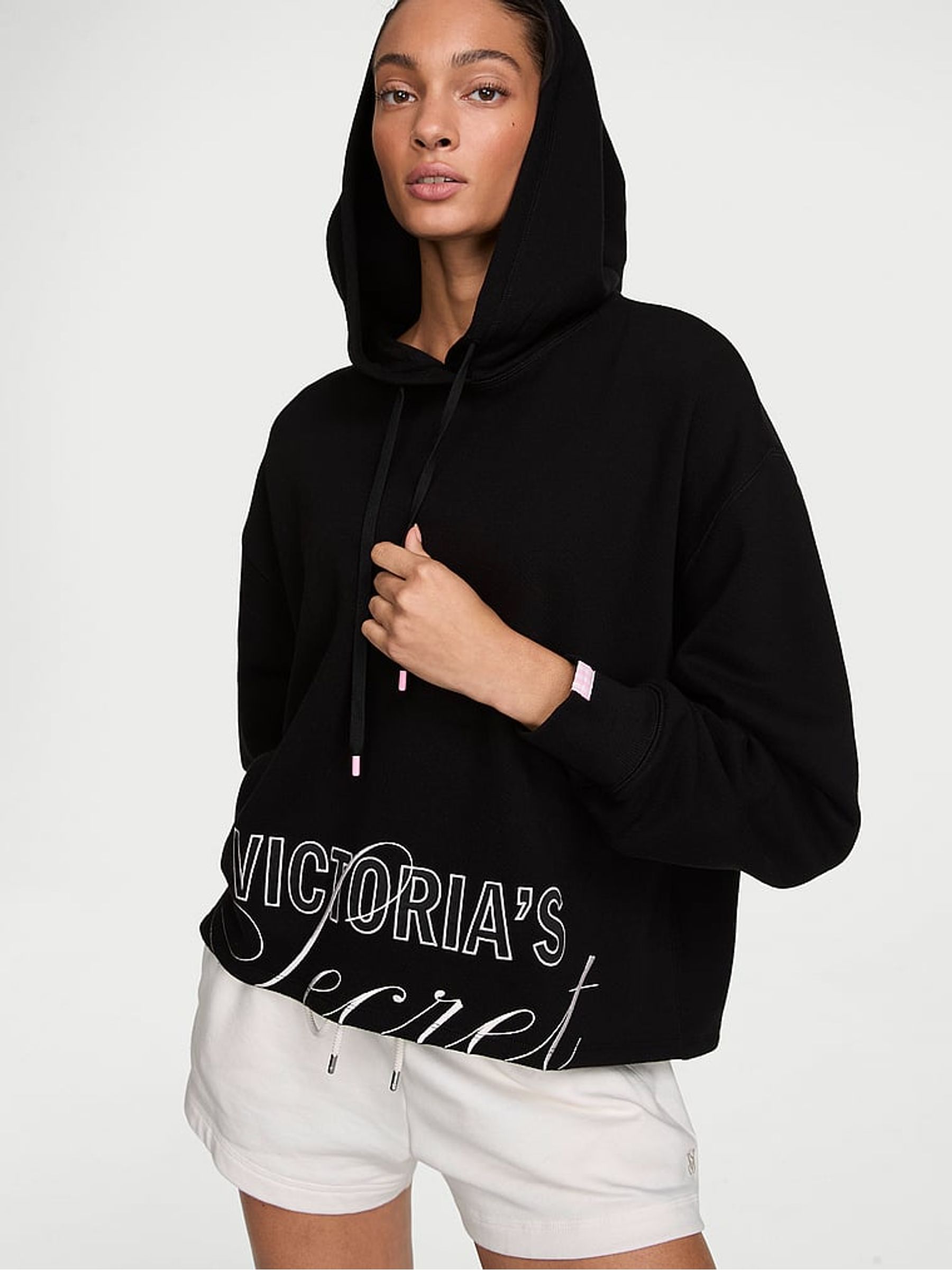 Black Logo Fleece Hoodie - Image 1 of 2 Black Logo Fleece Hoodie - Image 1 of 2