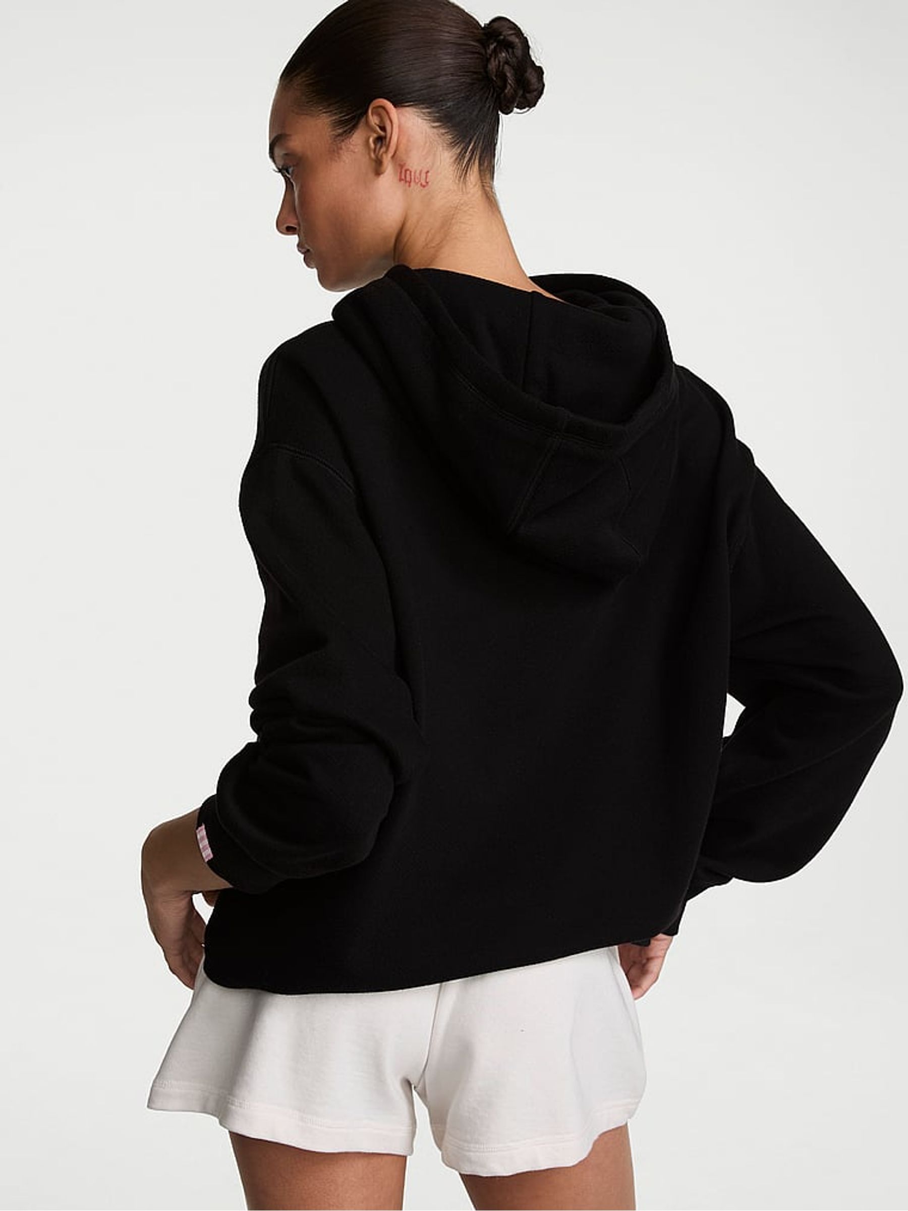 Black Logo Fleece Hoodie - Image 2 of 2 Black Logo Fleece Hoodie - Image 2 of 2