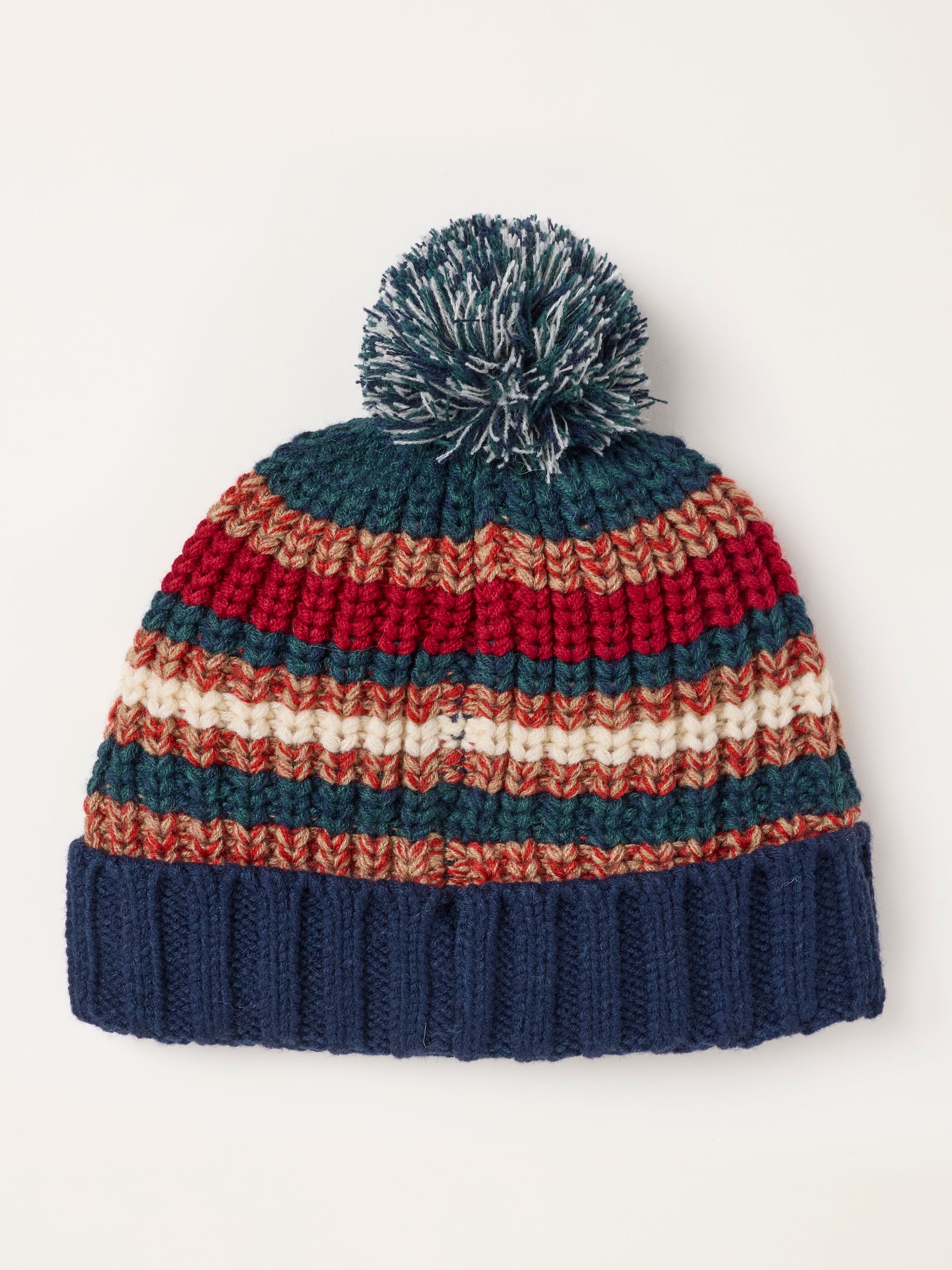 Multi Stripe Stitch Bobble Hat - Image 2 of 3