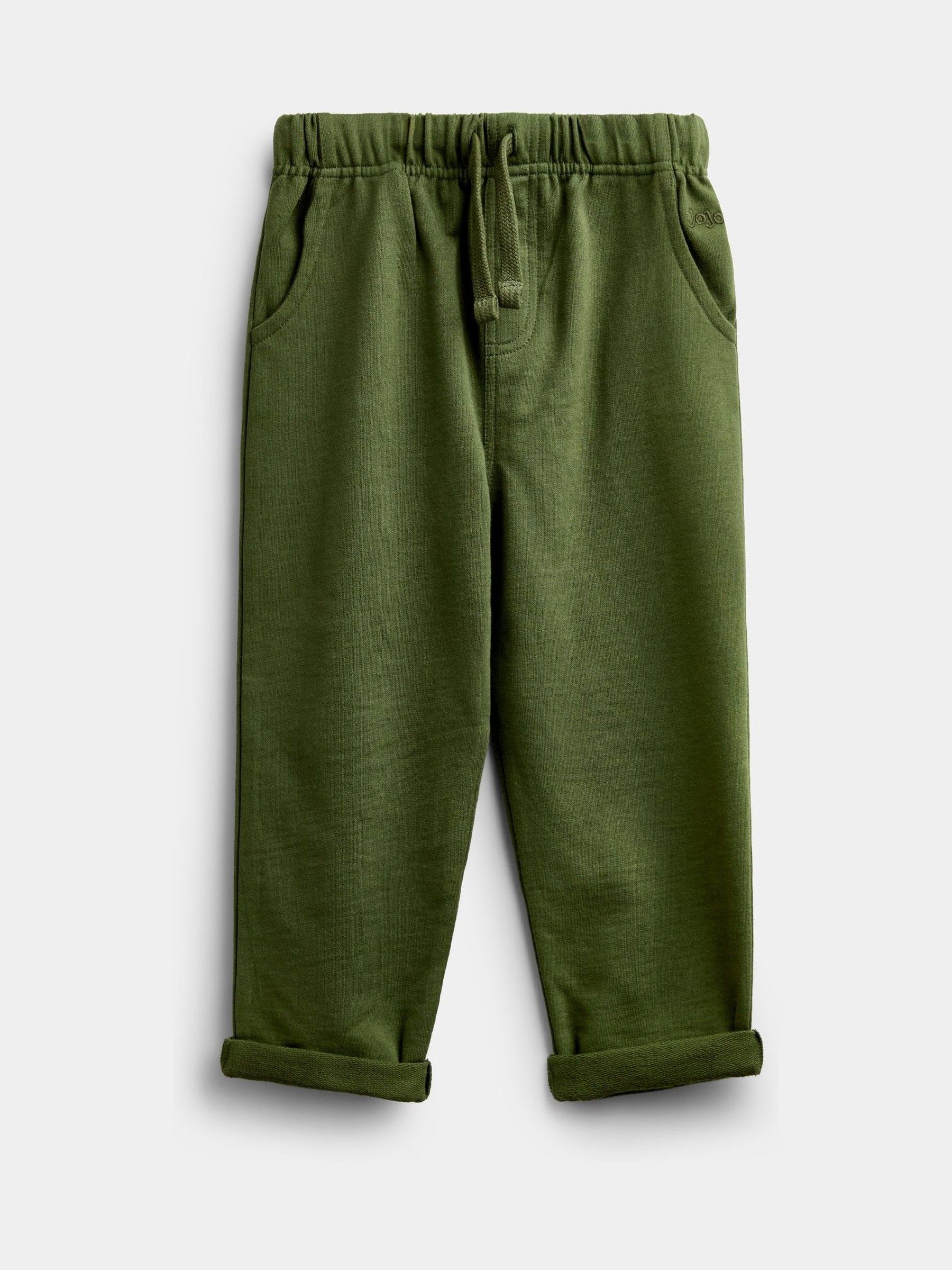 Khaki Green 2-Pack Vertical Stripe & Plain Joggers - Image 2 of 7