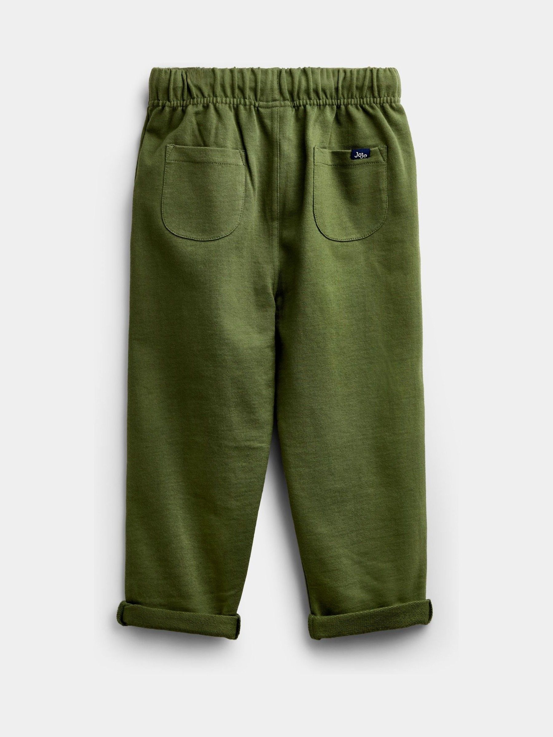 Khaki Green 2-Pack Vertical Stripe & Plain Joggers - Image 4 of 7