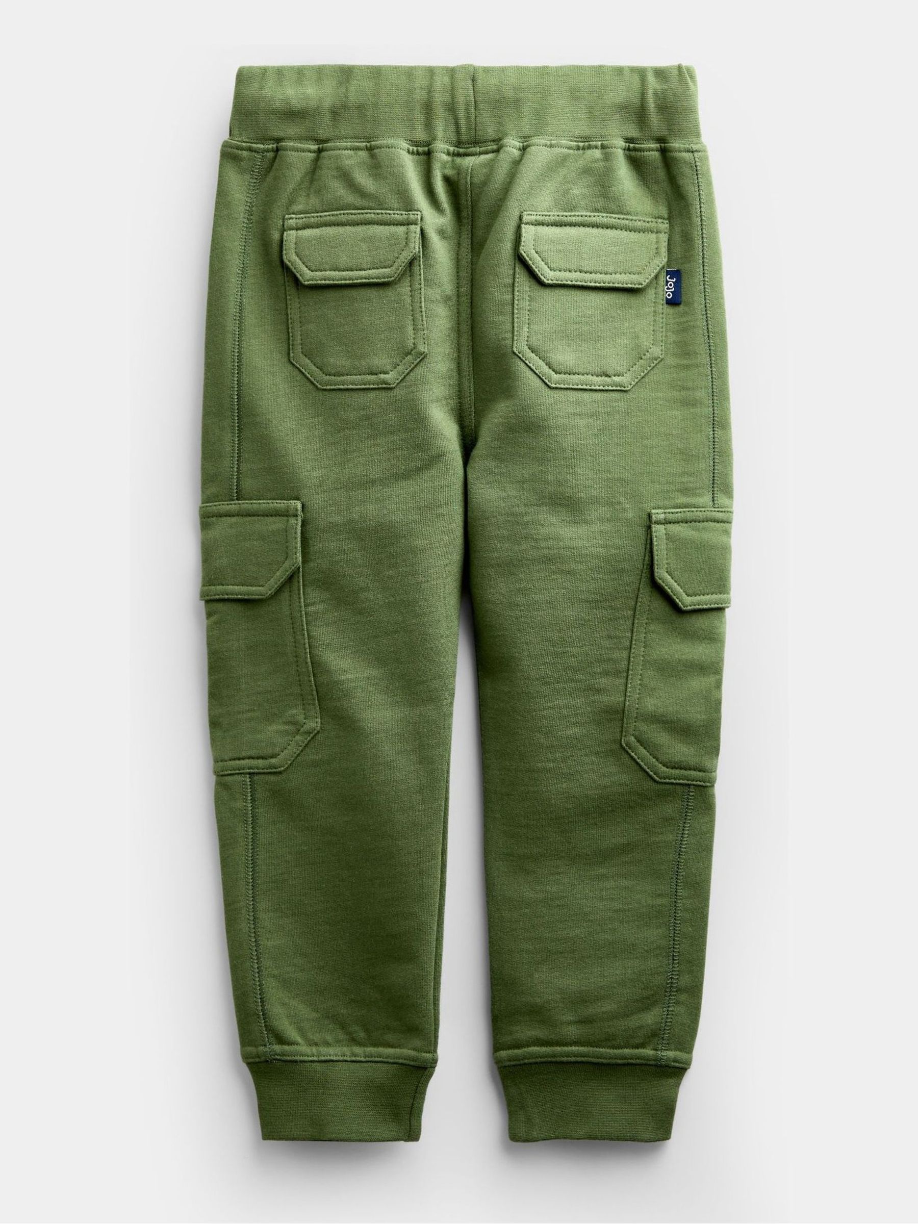 Khaki Green & Navy Blue 2-Pack Cargo Joggers - Image 5 of 7