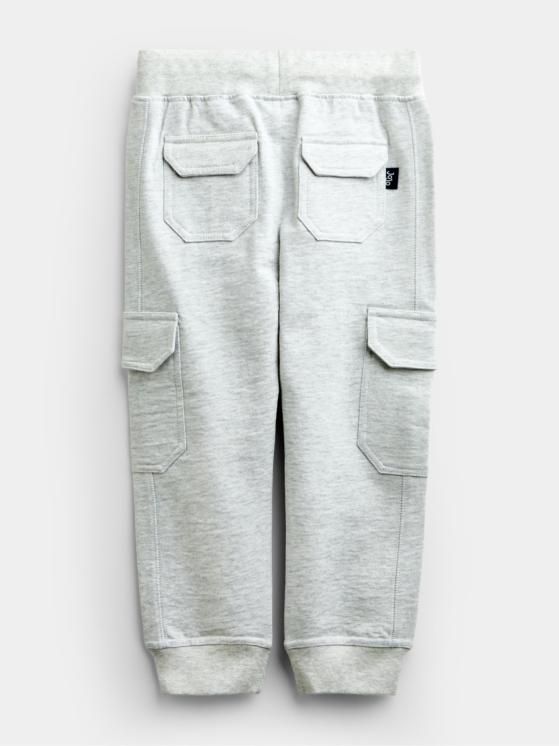 Grey White & Navy 3-Pack Cargo Joggers - Image 7 of 10