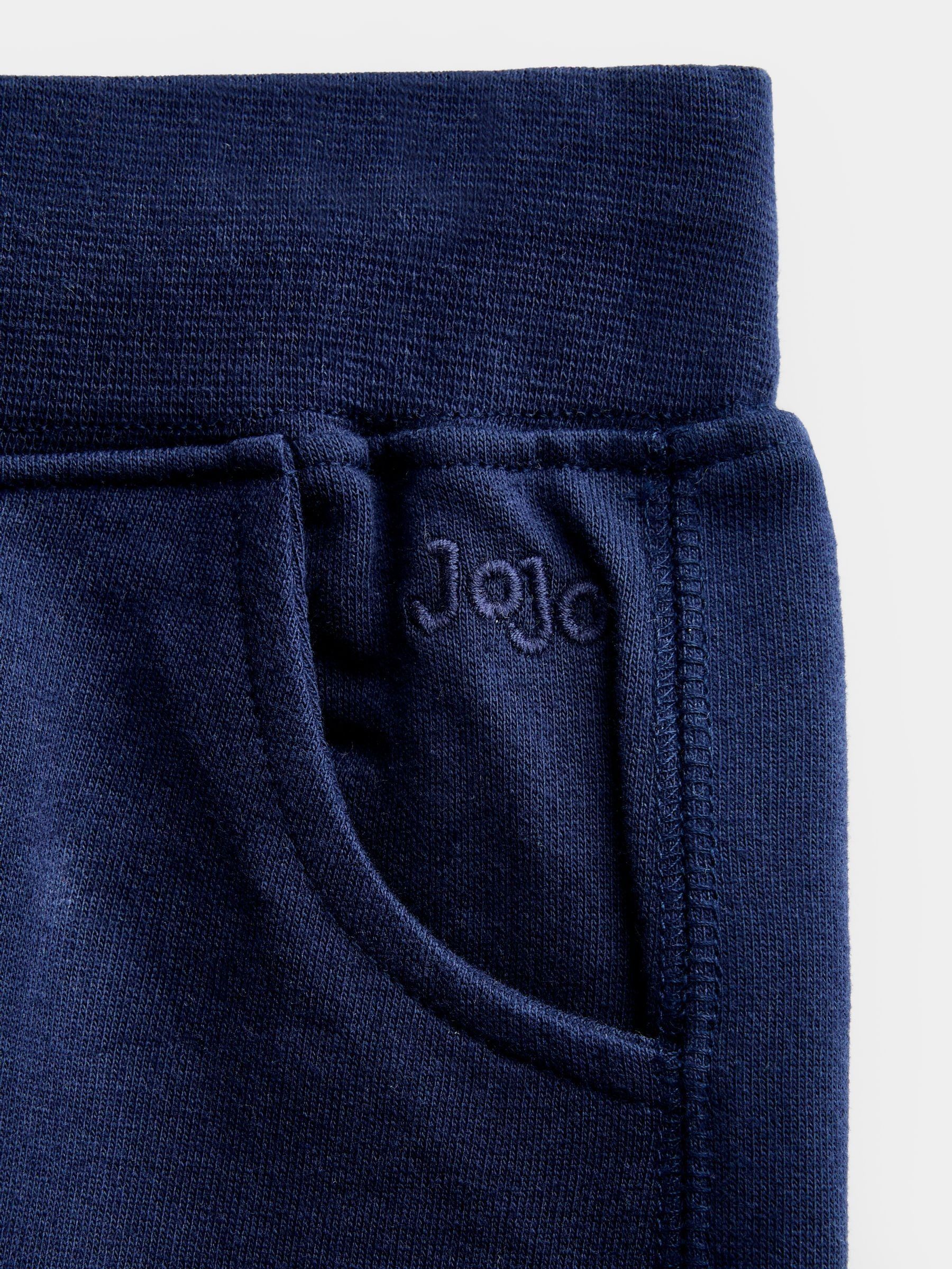 Grey White & Navy 3-Pack Cargo Joggers - Image 9 of 10