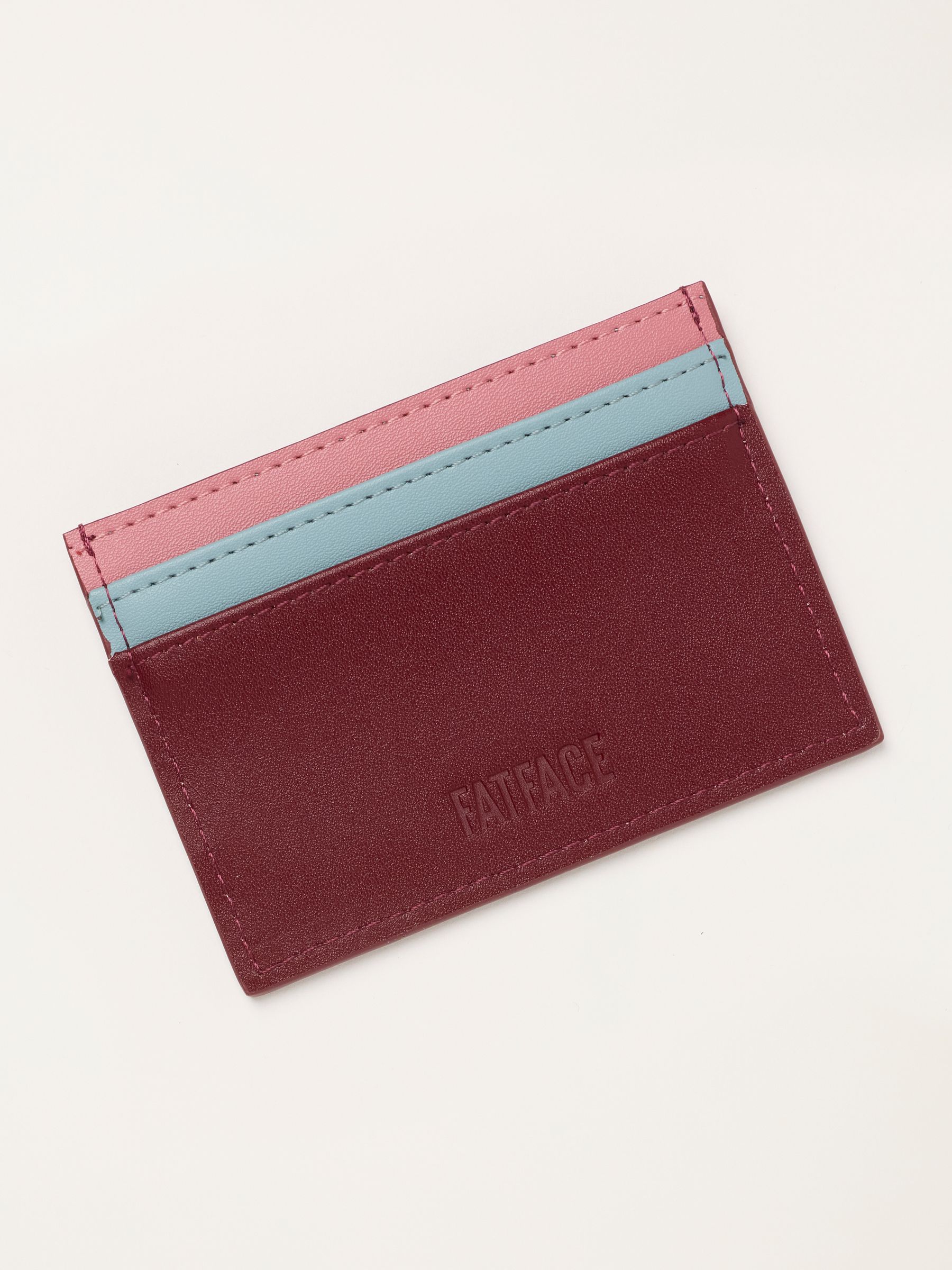 Burgundy Red Applique Fox Card Holder - Image 2 of 3