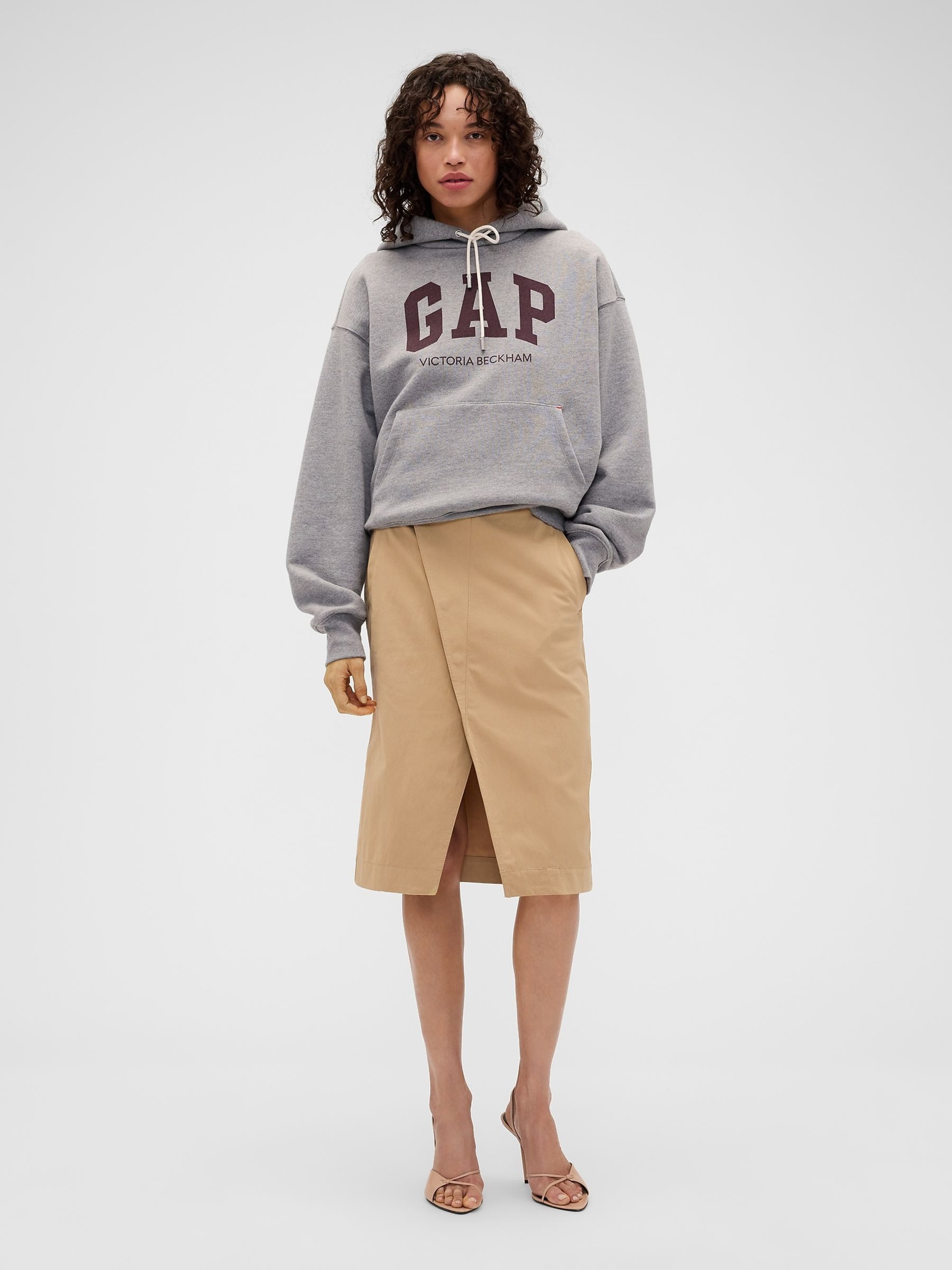 Gap x Victoria Beckham Beige Cargo Skirt - Image 1 of 6