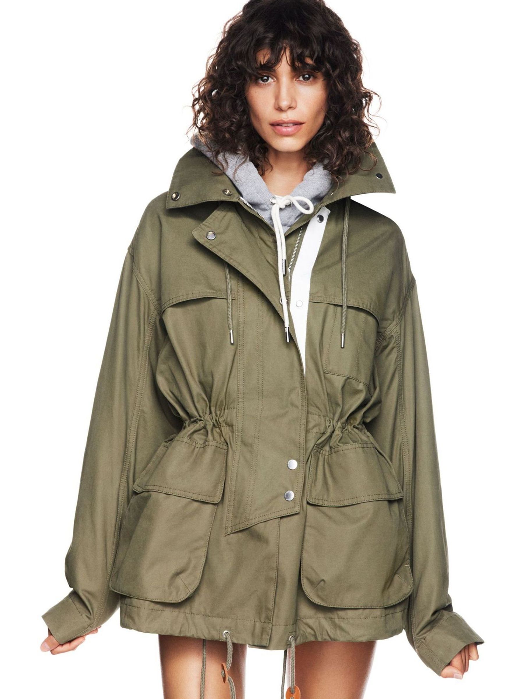 Gap x Victoria Beckham Khaki Green Parka Jacket - Image 2 of 8