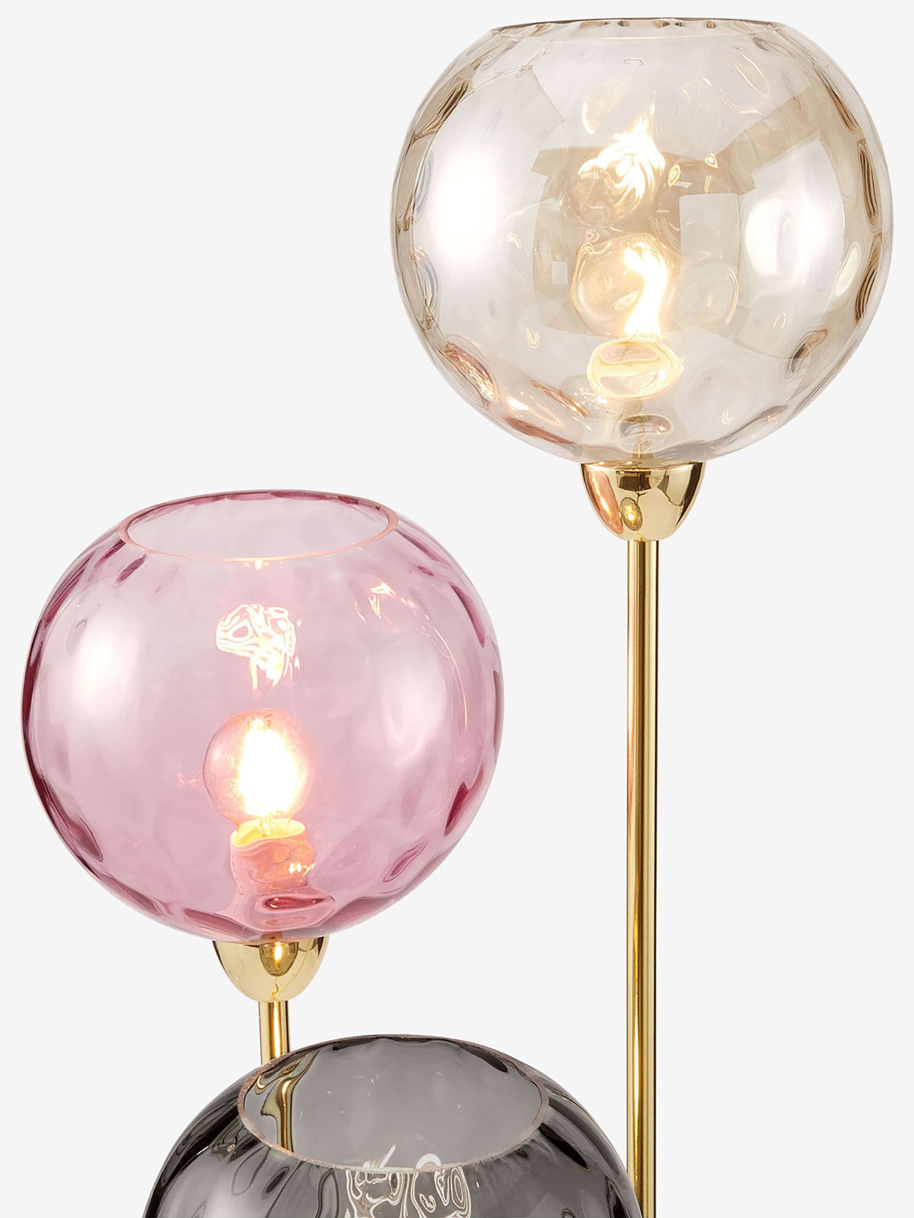 Ilaria 3 Light Floor Lamp in Pink - Image 3 of 4