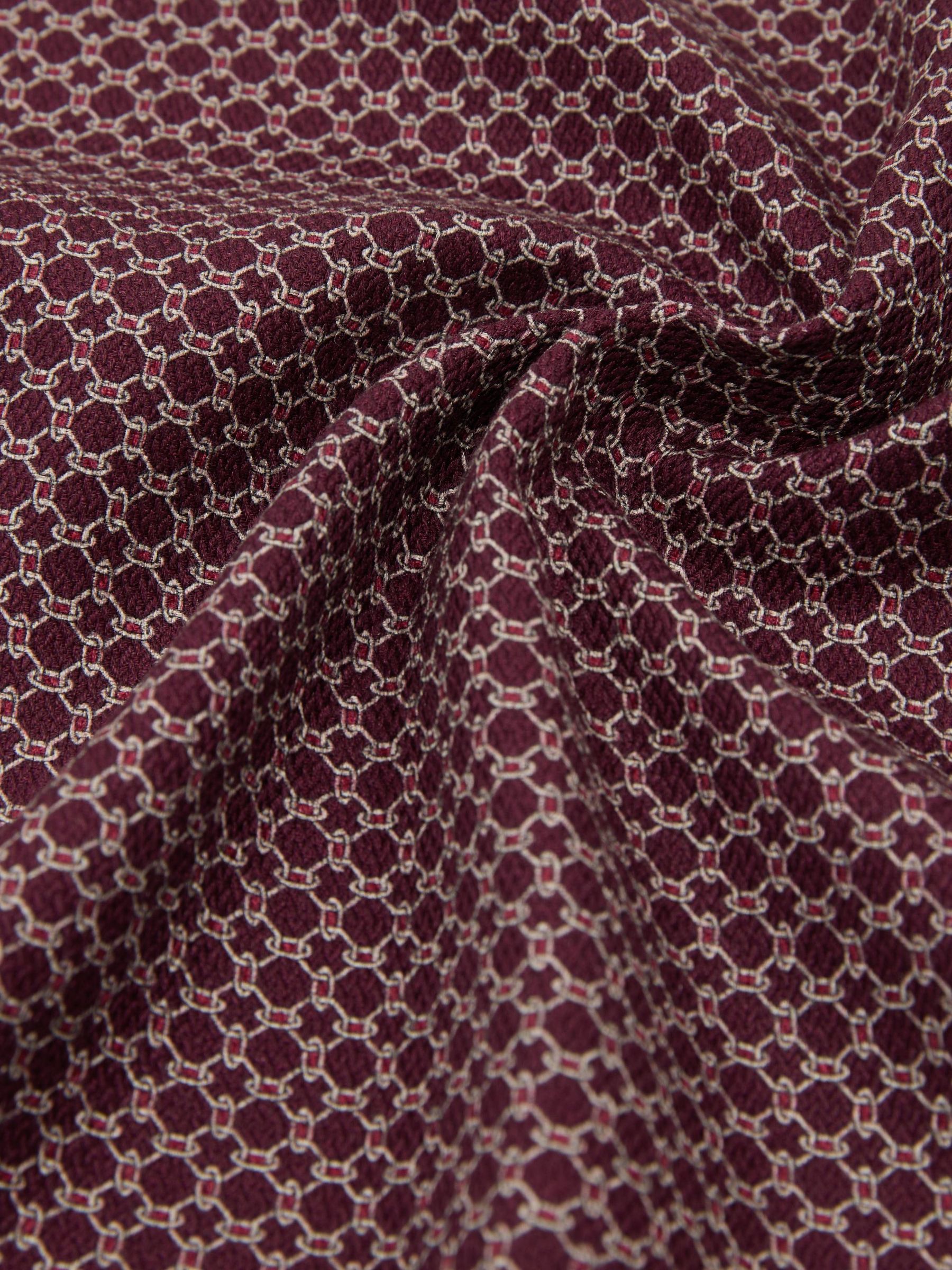Pocket Square in Burgundy - Image 3 of 3