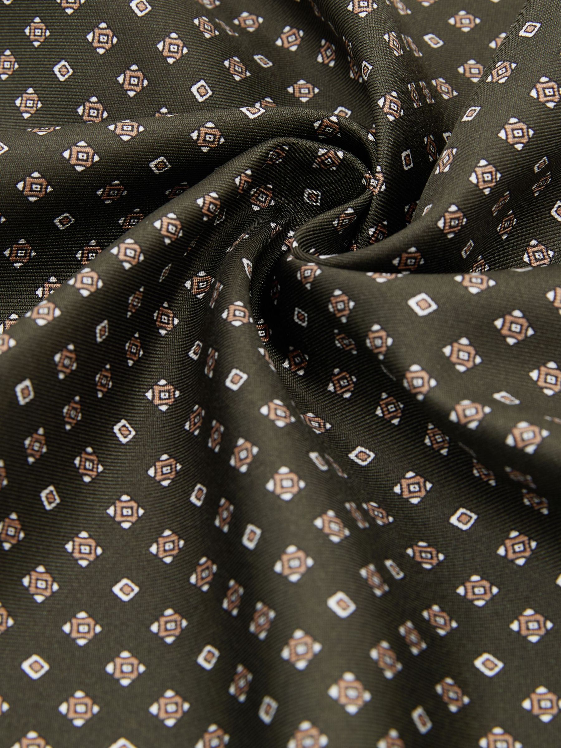 Pocket Square in Khaki Green - Image 3 of 3