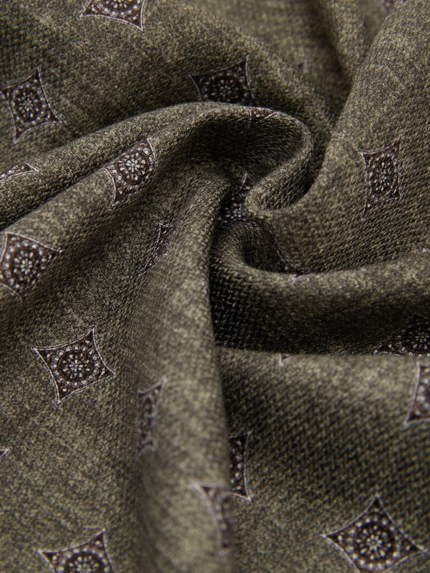 Pocket Square in Dark Sage Green - Image 3 of 3